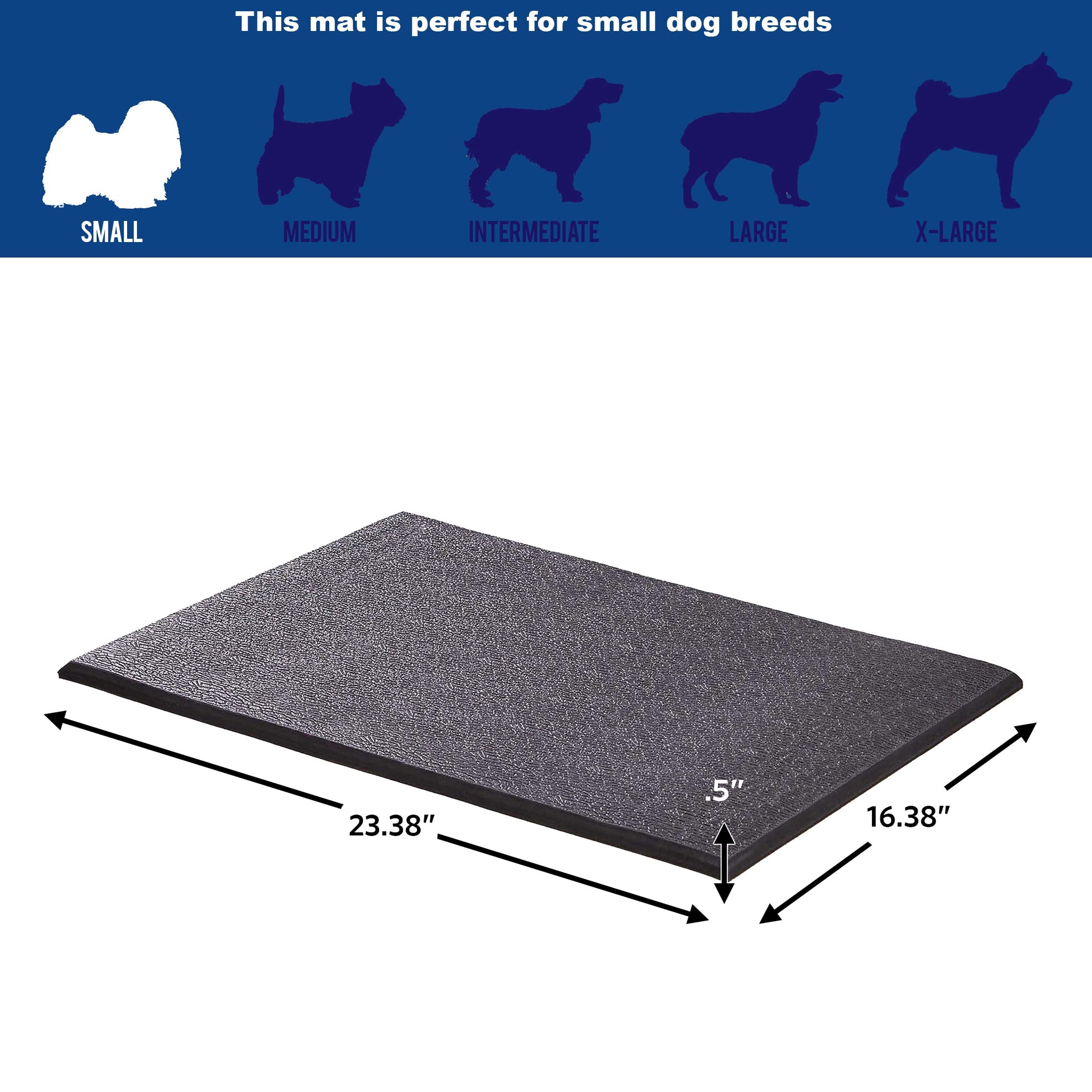 MidWest Homes for Pets Cushioned Dog Crate Mate, 24 inch Black