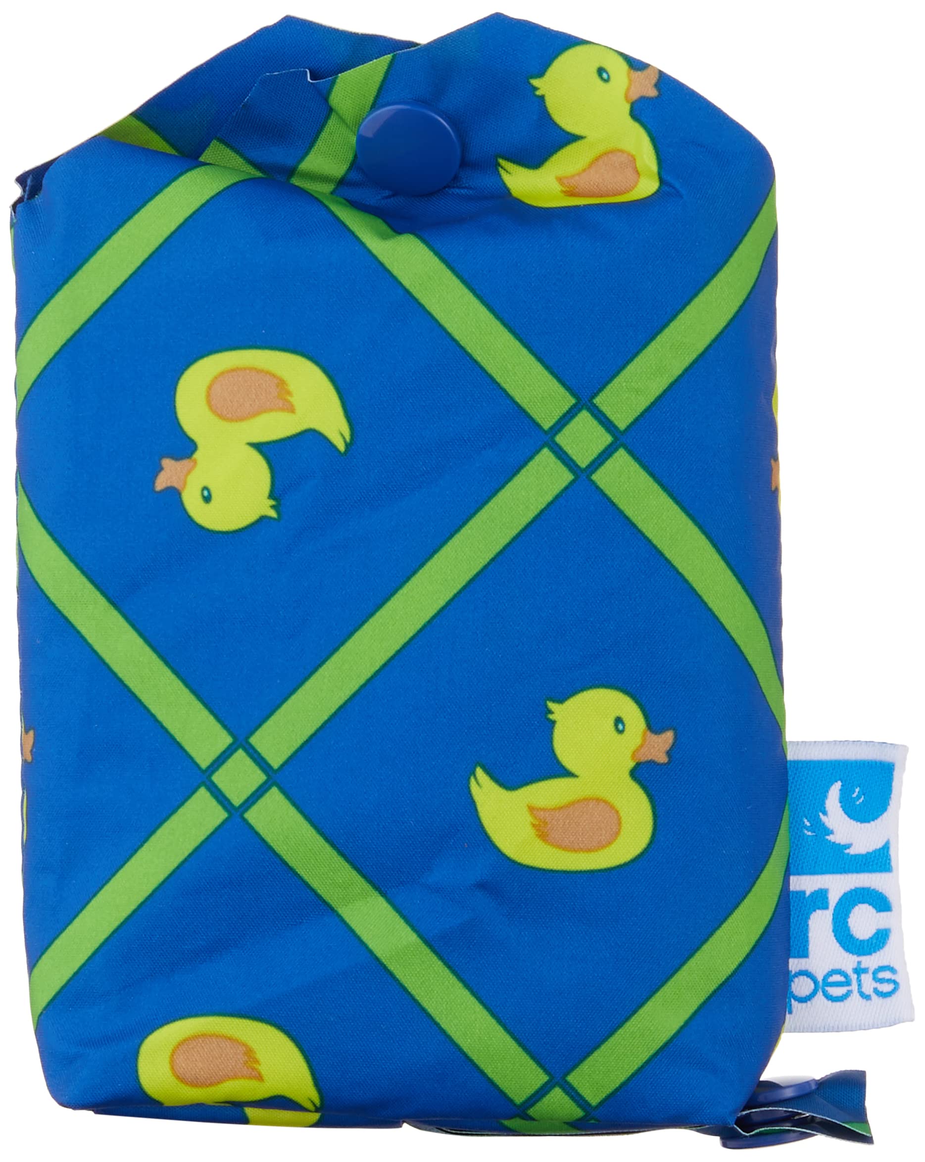 Rc Pet Products Packable Dog Rain Poncho, Rubber Ducky, Large