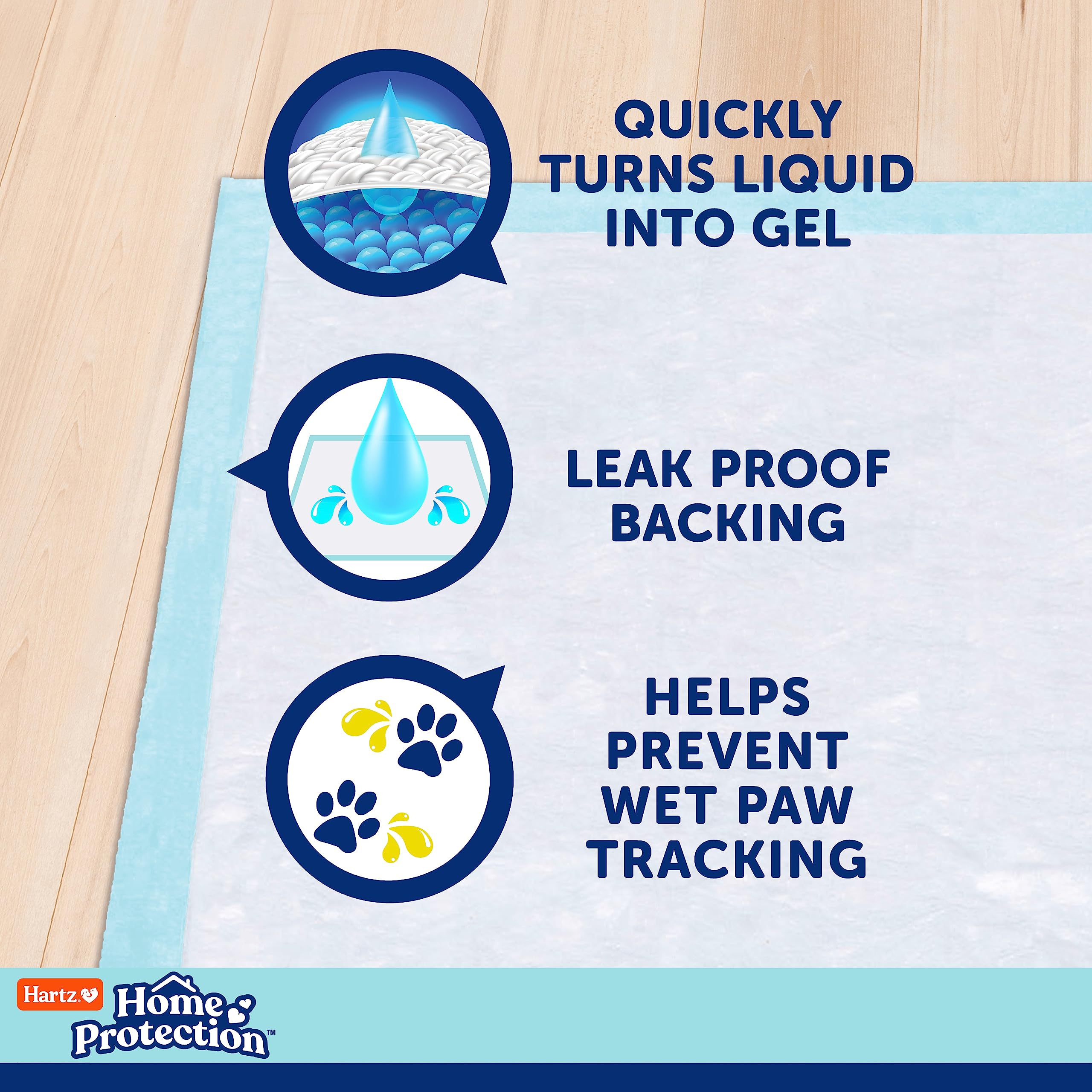 Hartz Home Protection Mountain Fresh Scented Dog Pads, Xxl 20 Count, Super Absorbent & Won'T Leak, Odor Eliminating