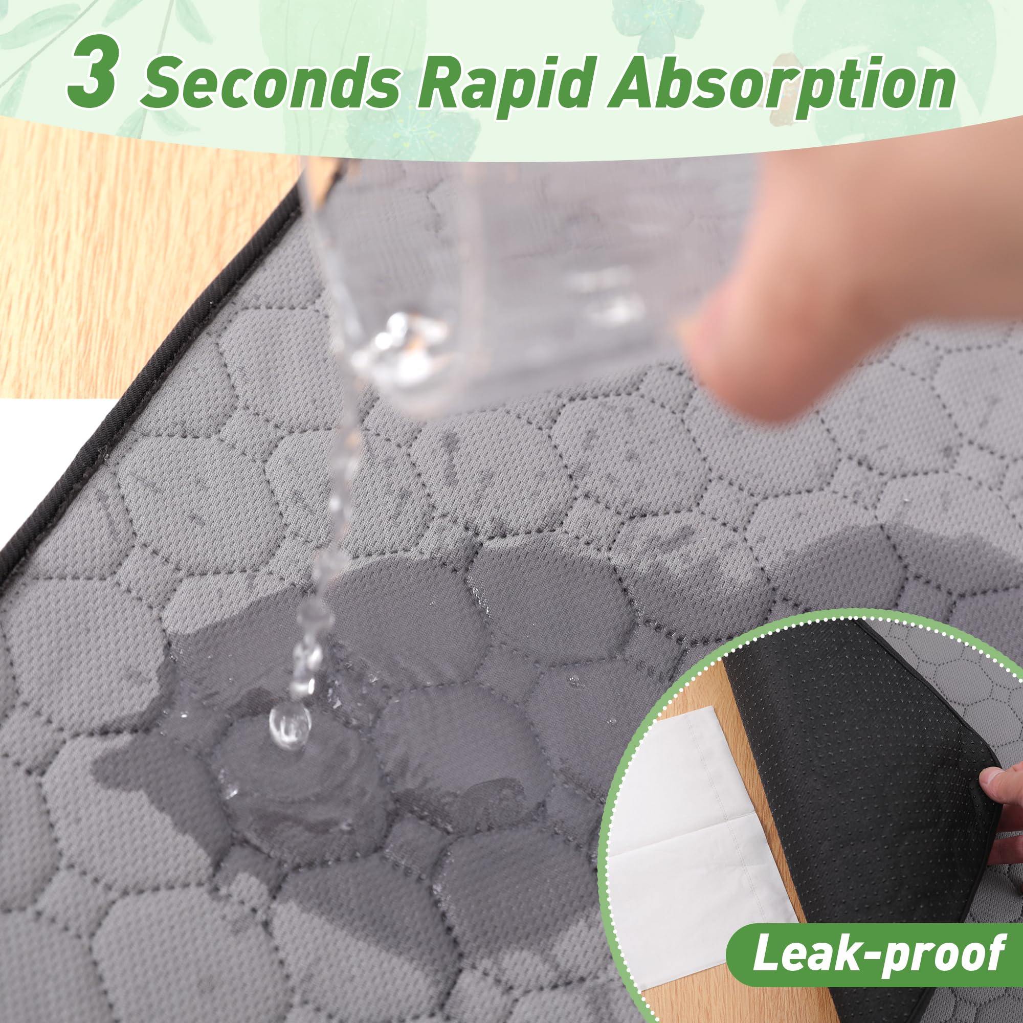 2 Pack Guinea Pig Cage Liners, 28' X 28' Washable Guinea Pig Pee Pads, Non Slip Reusable Super Absorbent Guinea Pig Training M