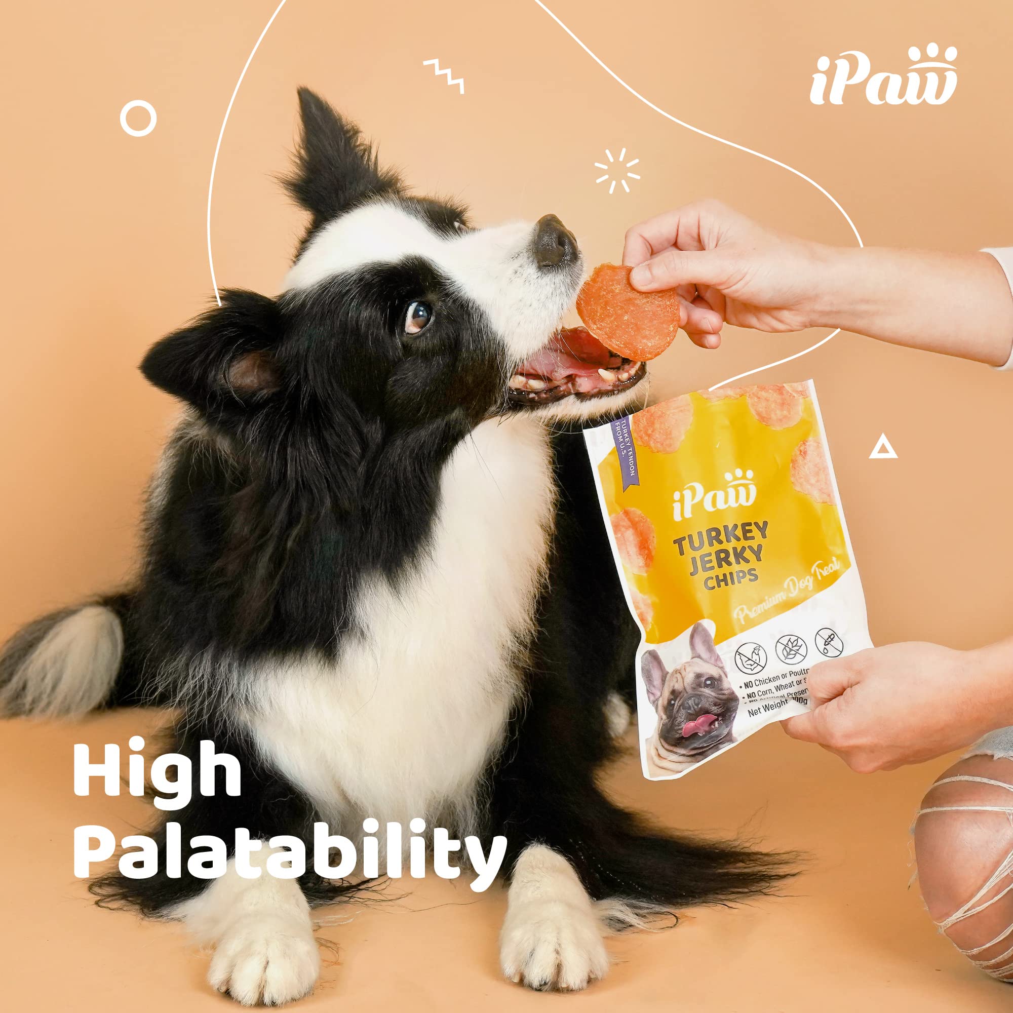 iPaw Turkey Dog Treats for Puppy Training, All Natural, 3.5oz Hypoallergenic, Easy to Digest