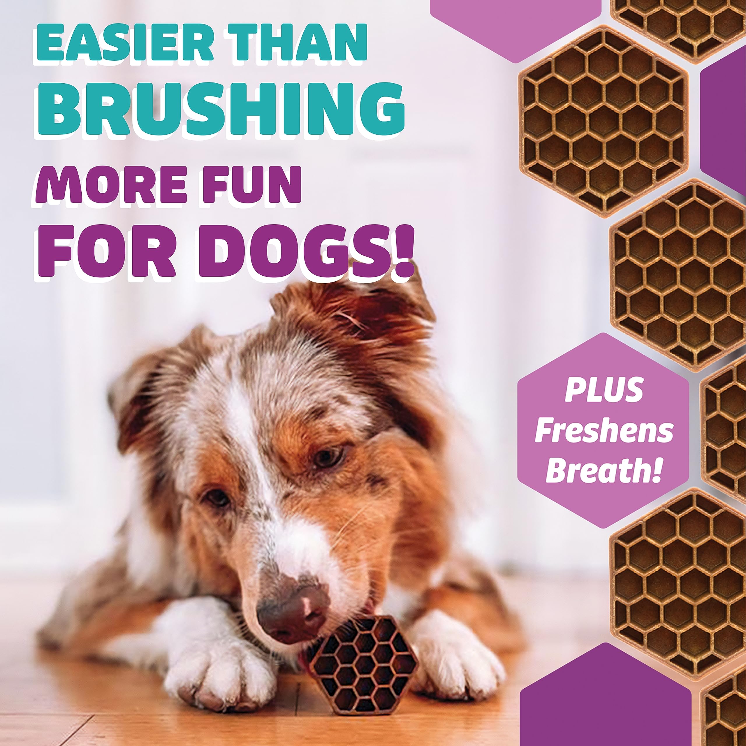 Yummy Combs - Dog Dental Treats | Removes Tartar - Vet VOHC Approved | A Yummy Treat for Teeth Cleaning - Chicken Protein