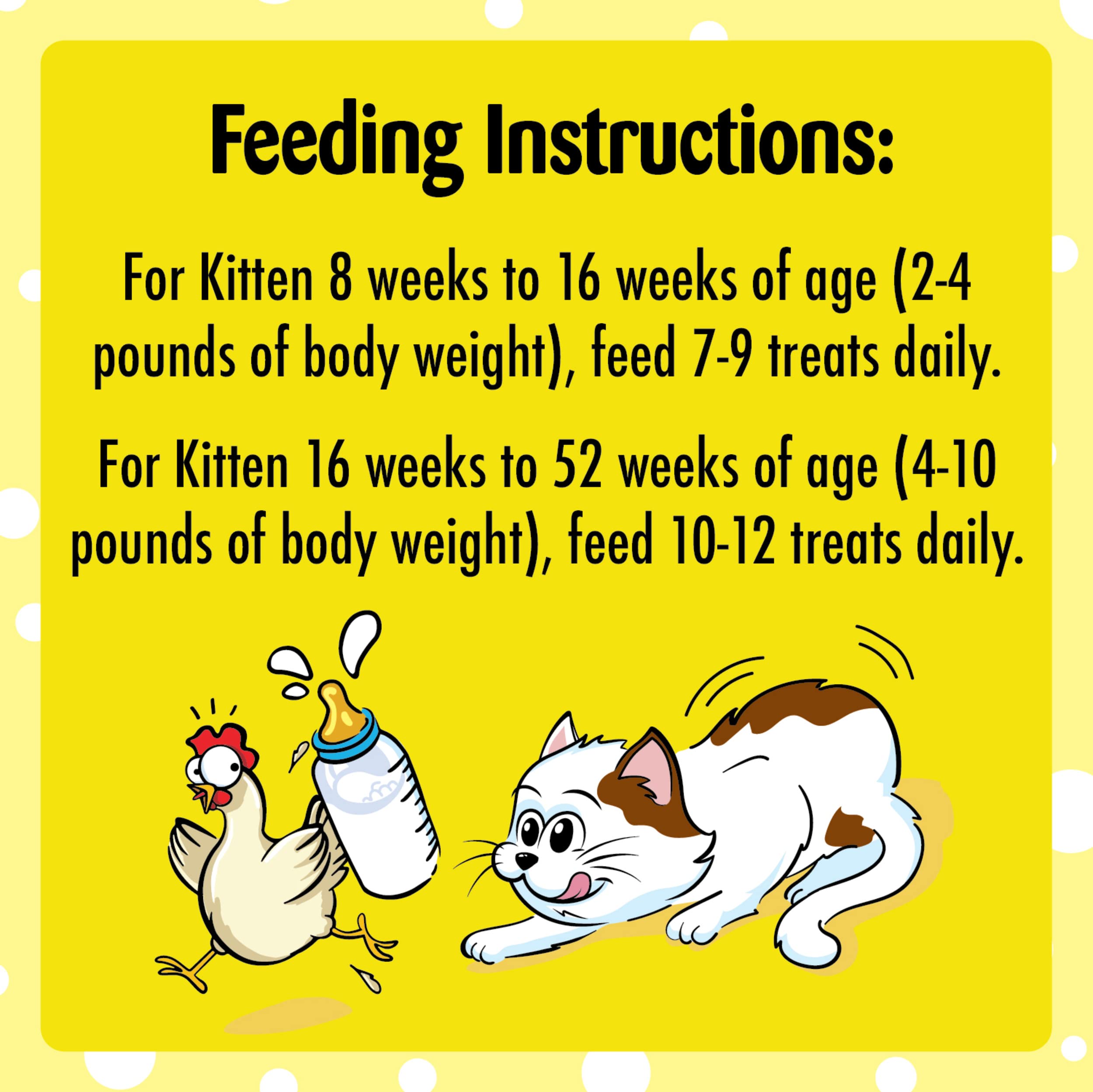 Temptations Kitten Crunchy and Soft Treats Chicken and Dairy Flavor, 6.3 oz. Pouch, (Pack of 10)