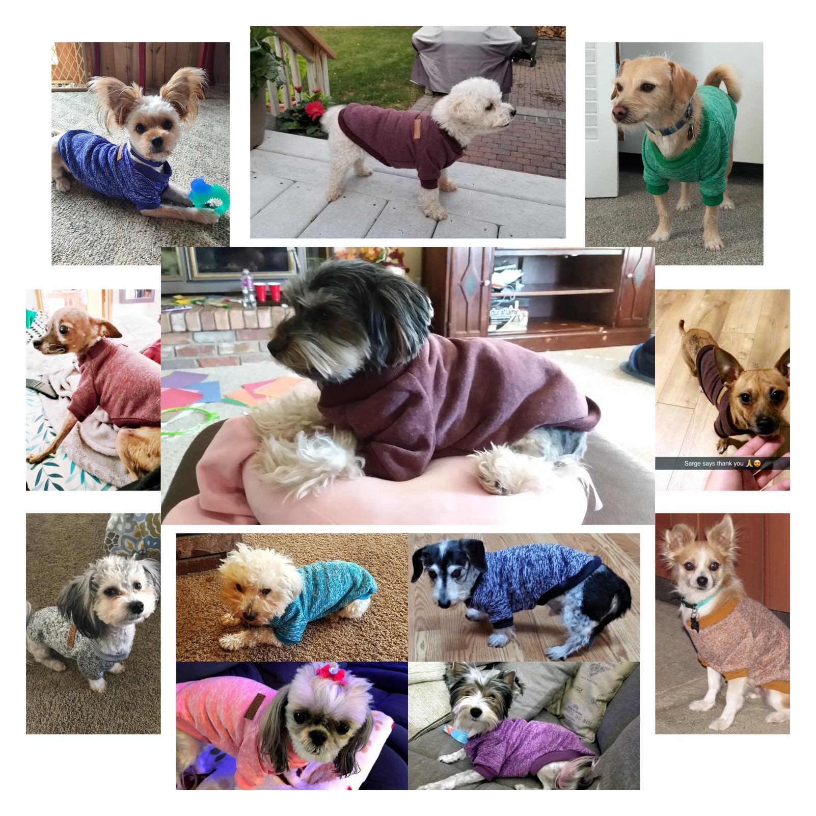 Chborless Pet Dog Classic Knitwear Sweater Warm Winter Puppy Pet Coat Soft Sweater Clothing For Small Dogs (Xl, Purple)