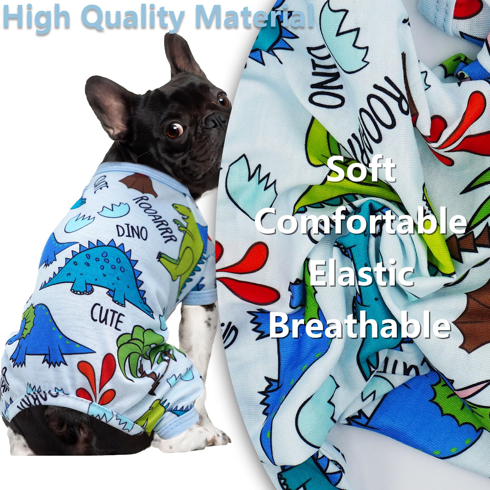 Puppy Pajamas For Small Dogs Spring Summer Dog Clothes Girl Boy Cute Soft Puppy Pjs Clothes Doggie Onesies Cat Pet Jammies Outfi