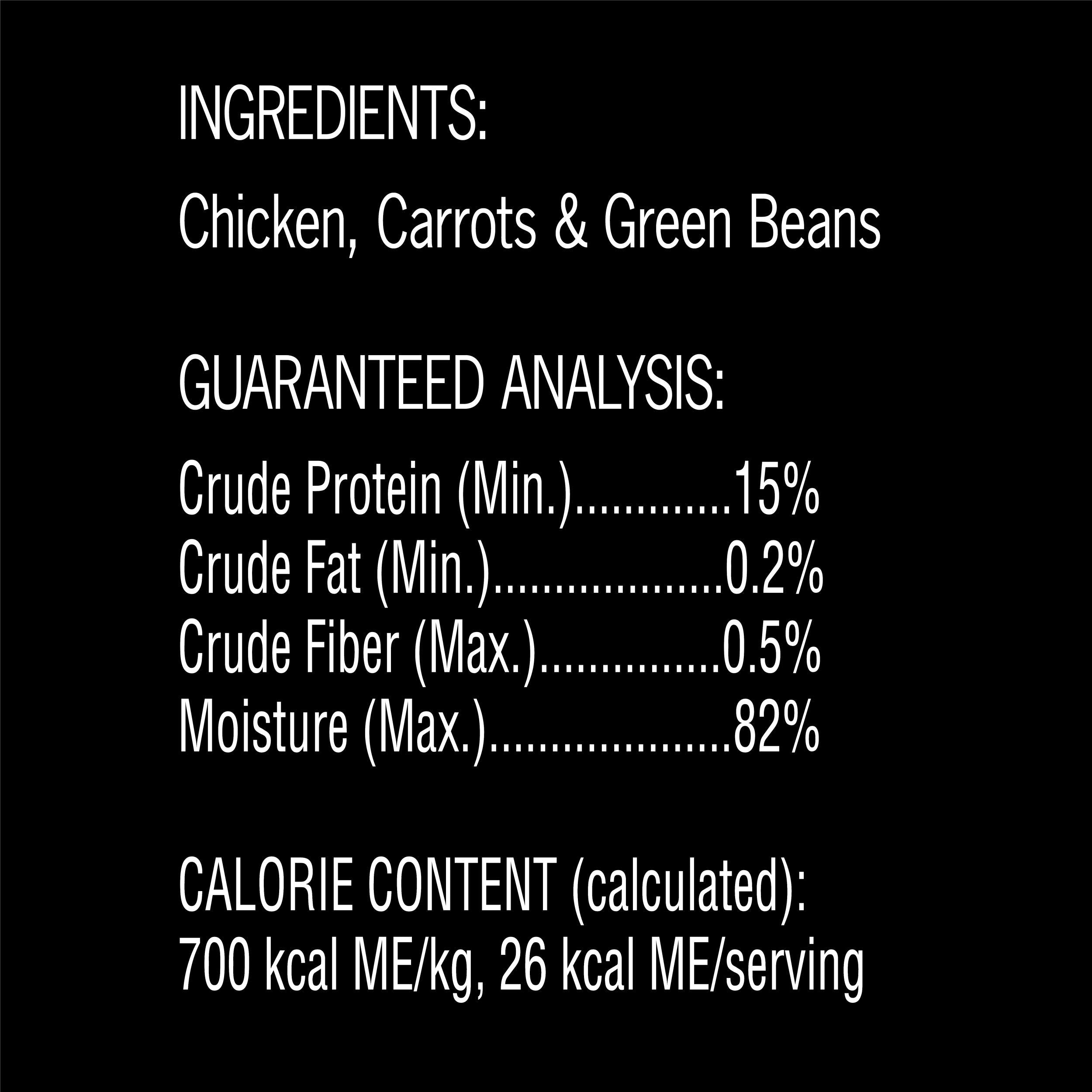 Cesar Simply Crafted Adult Wet Dog Food Meal Topper, Chicken, Carrots & Green Beans, 1.3oz. (10 Count, Pack of 1)