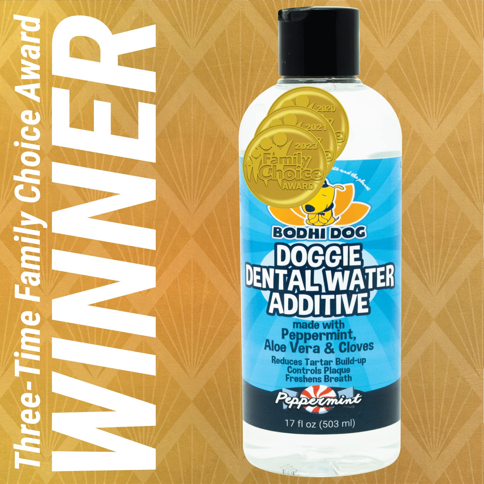 Bodhi Dog Peppermint Dental Dog Water Additive - Dental Water Additive for Dogs & Pets - Teeth, Breath & Healthy Gums - Freshens