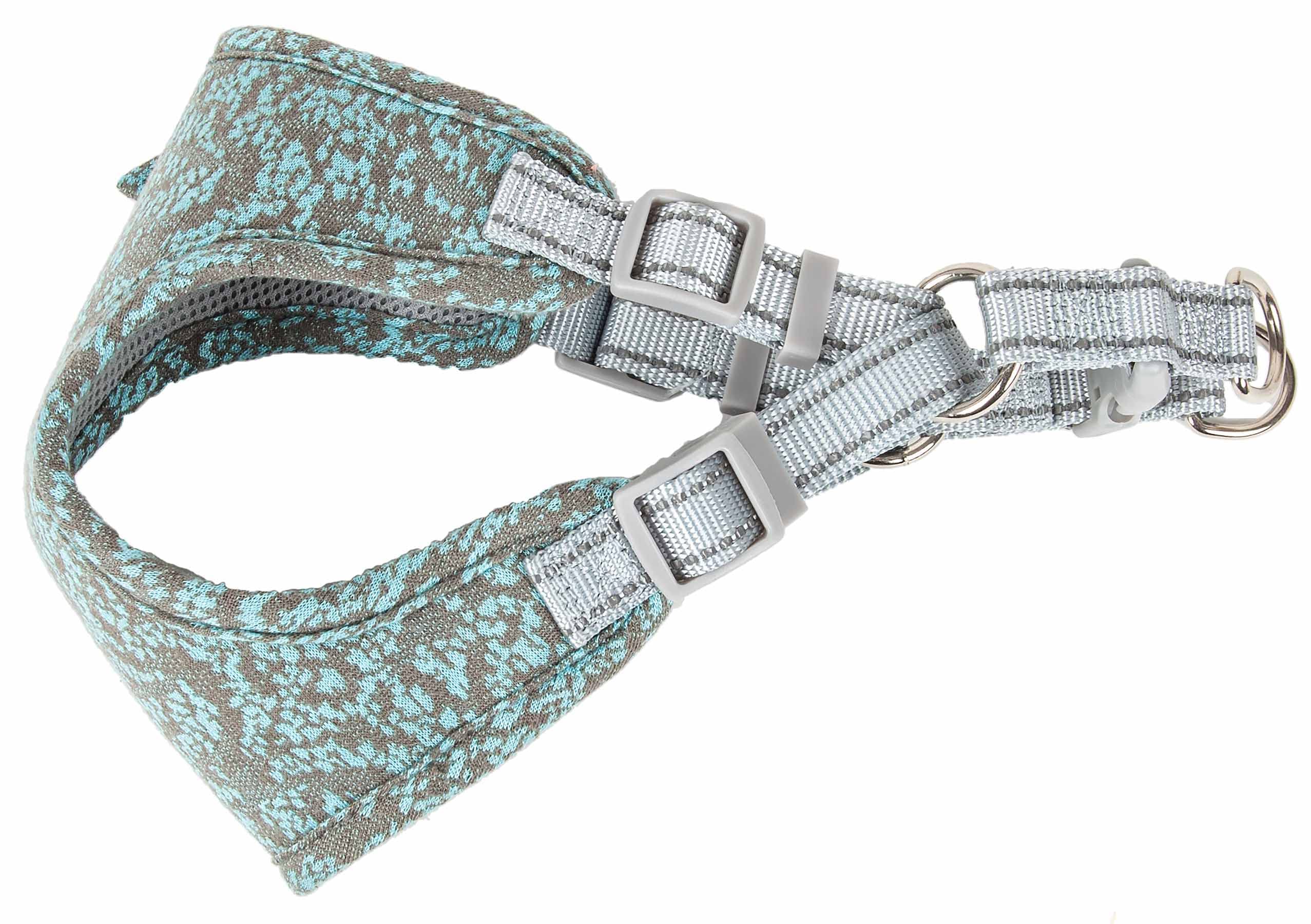 Pet Life ® 'Fidomite' Dog Harness With Built-In Designer Textured Dog Bowtie - Pet Harness With Reversible And Breathable Micro-Mesh And Stainless Steel Dog Leash Connecting Loops