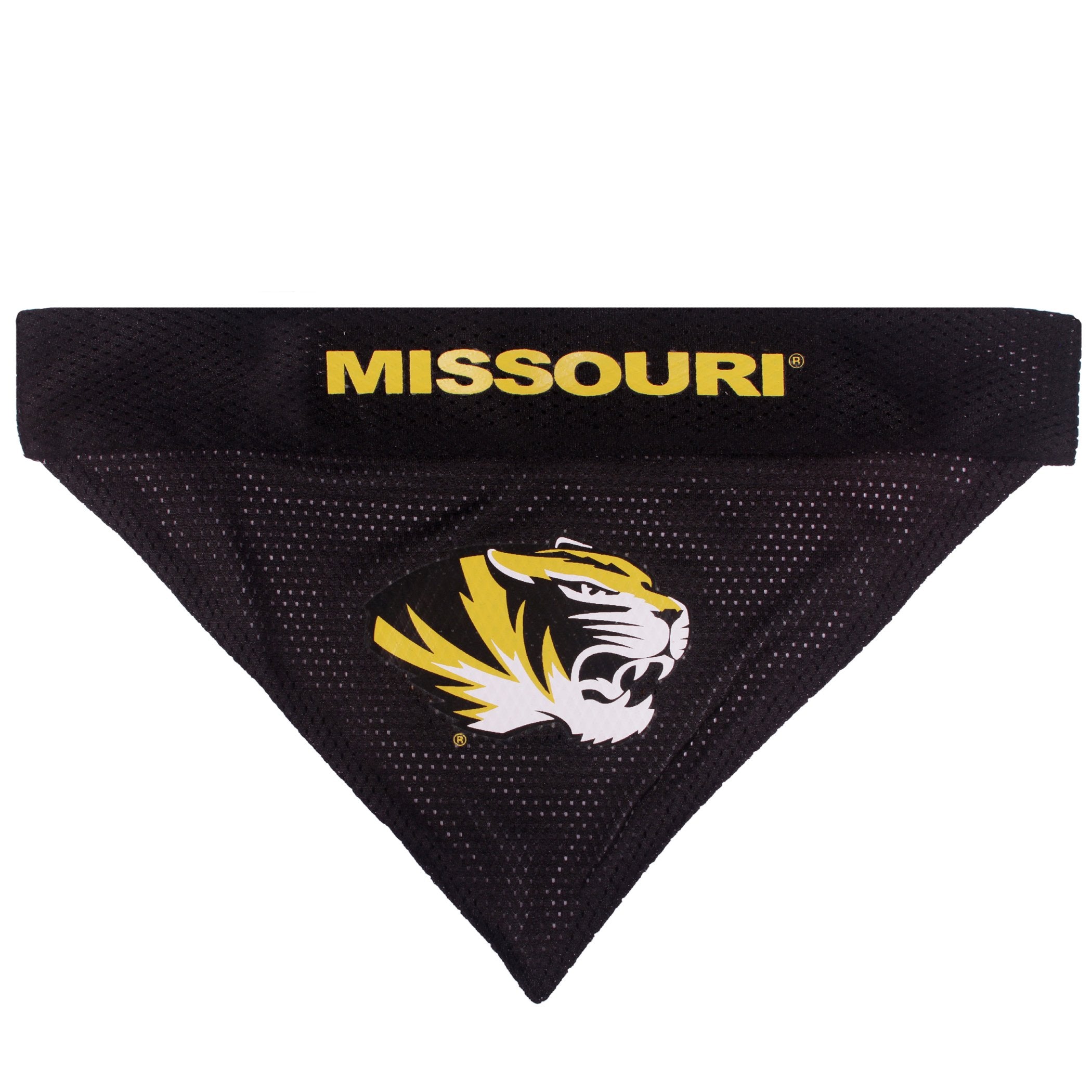 Pets First Collegiate Pet Accessories, Reversible Bandana, Missouri Tigers, Large/X-Large