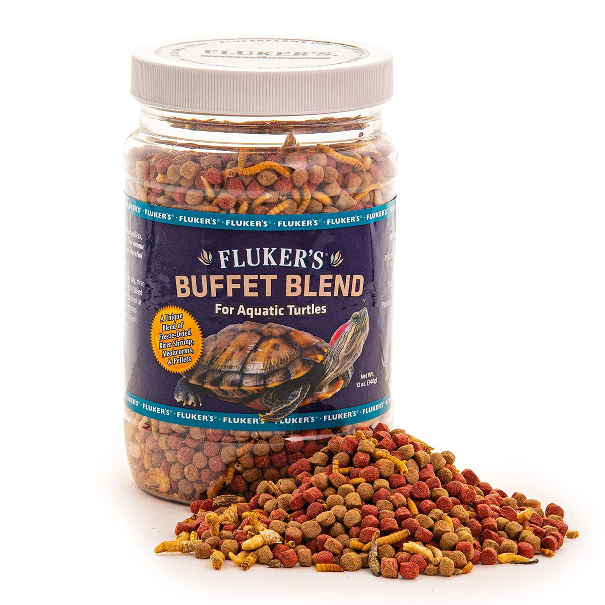 Fluker'S Flukers 70131 Buffet Blend Aquatic Formula Turtle Food, 12Oz