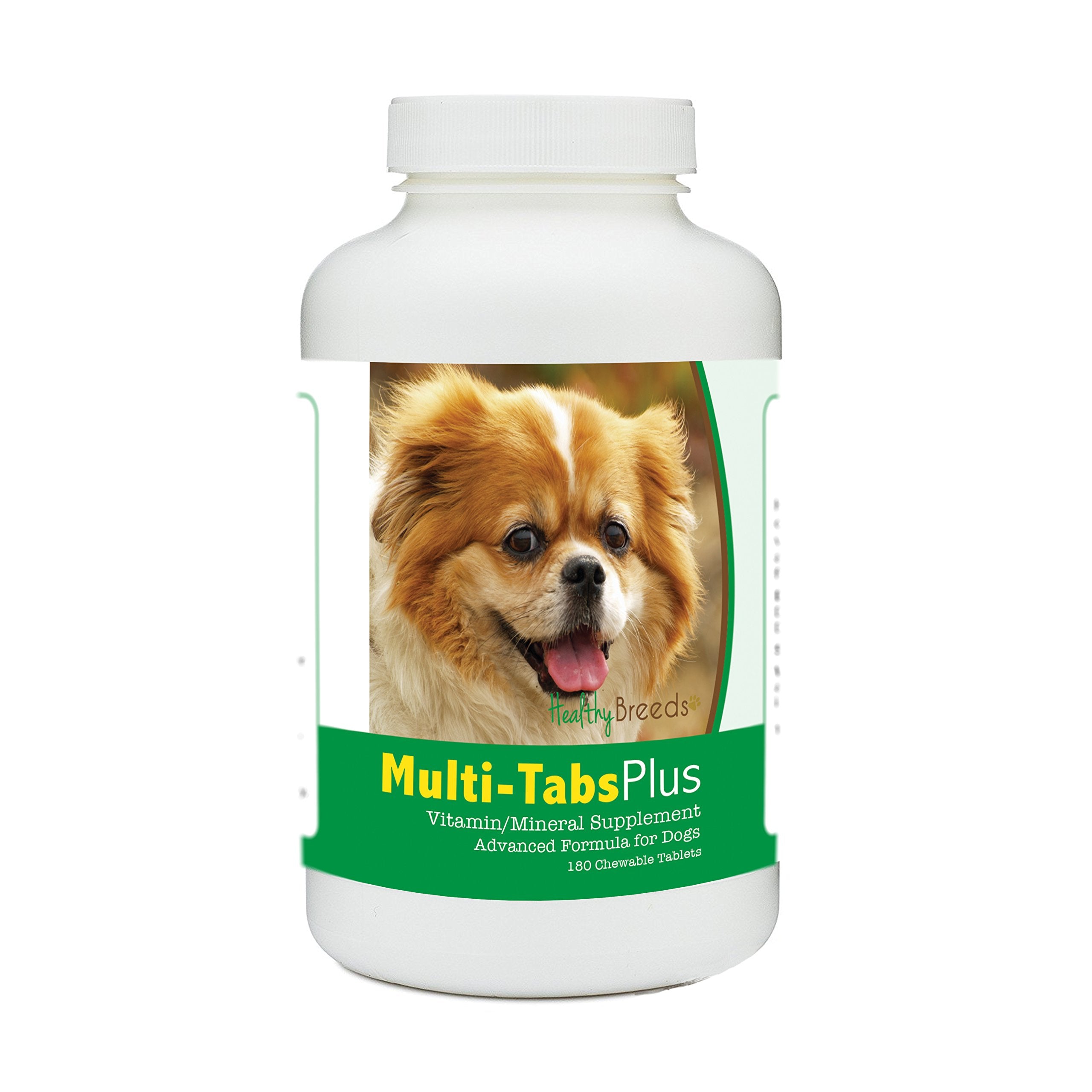 Healthy Breeds Tibetan Spaniel Multi-Tabs Plus Chewable Tablets - The Vitamins & Minerals Your Dog Needs to Support Better Healt