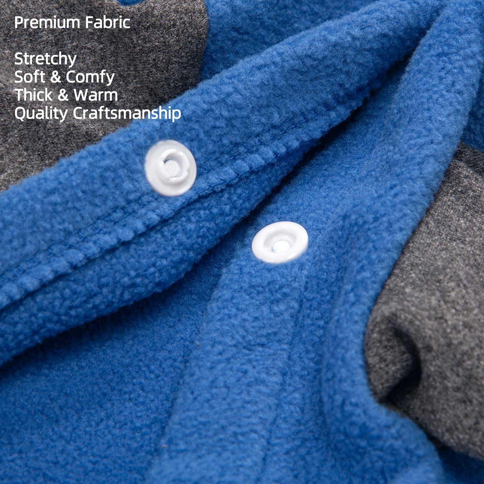 Fabricastle Dog Sweater, Medium, Indigo For Small Dogs, Winter Coat With O-Ring Leash, Polyester Sweatshirt Cat Apparel Accessor