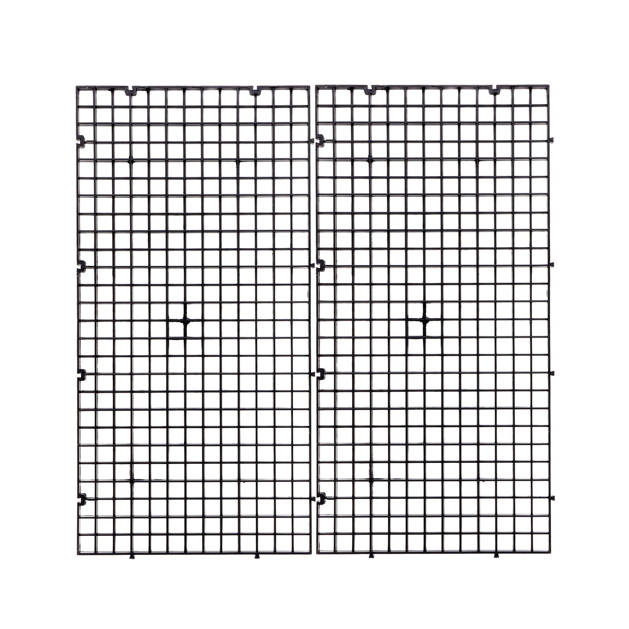 Aquarium Fish Tank Bottom Isolation 4 Pcs, Plastic Egg Crate Grid Divider Tray Egg (S 4Pcs Black)