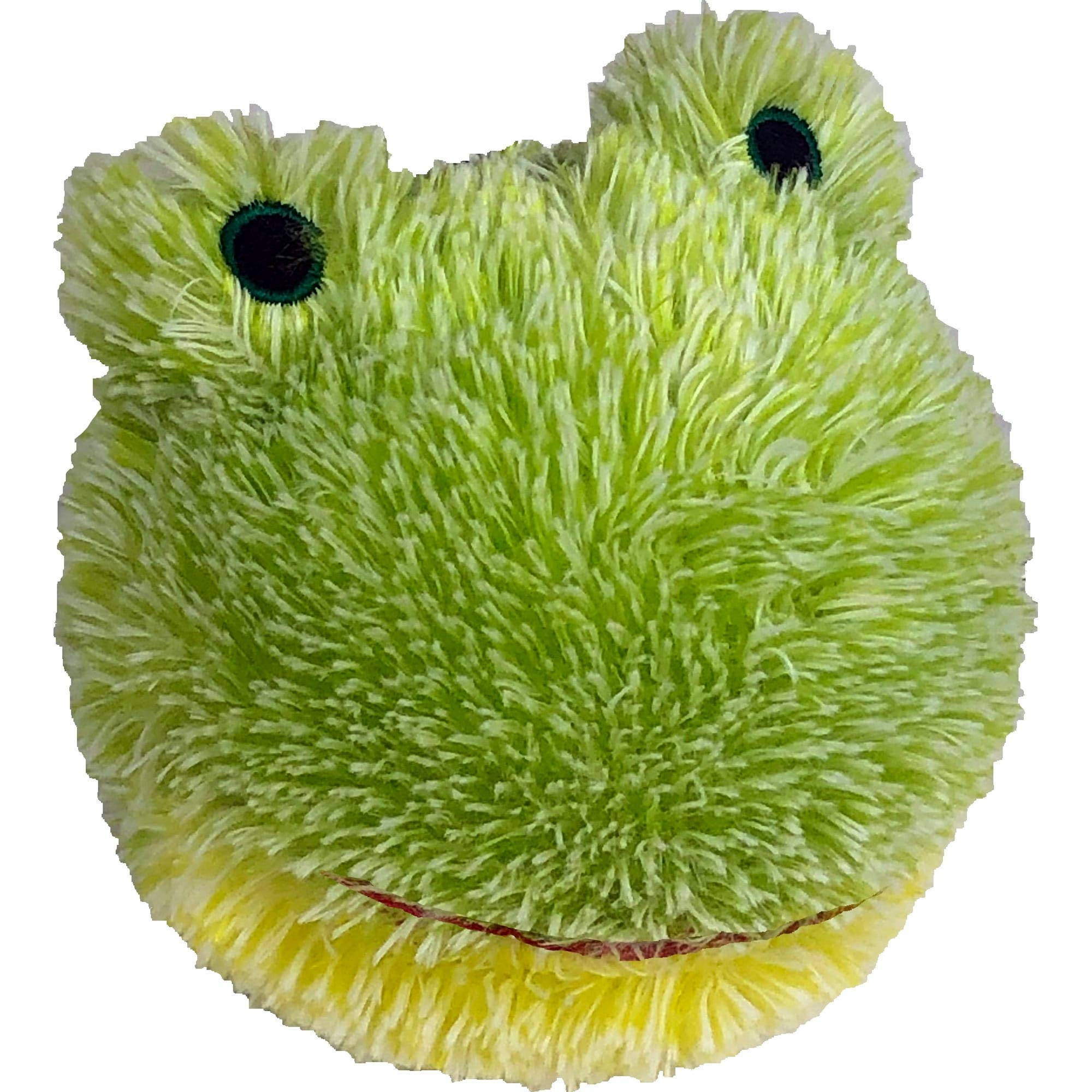 Pet Lou,Dog 4 Inch Ez Squeaky Frog, Small, Green For Small Breeds