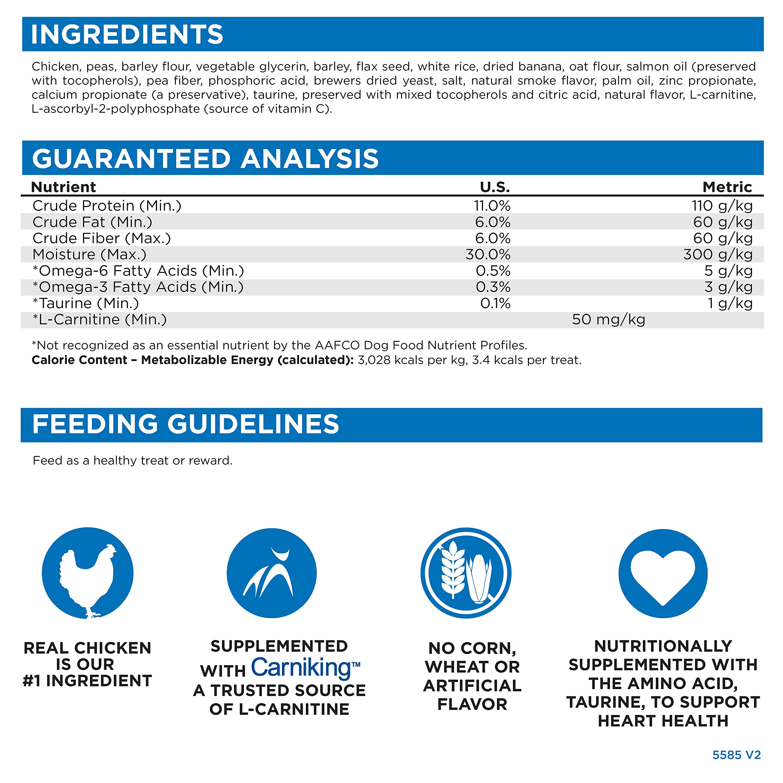Nutri Source TU80020 14 oz Soft & Tender Chicken Treats for Dogs