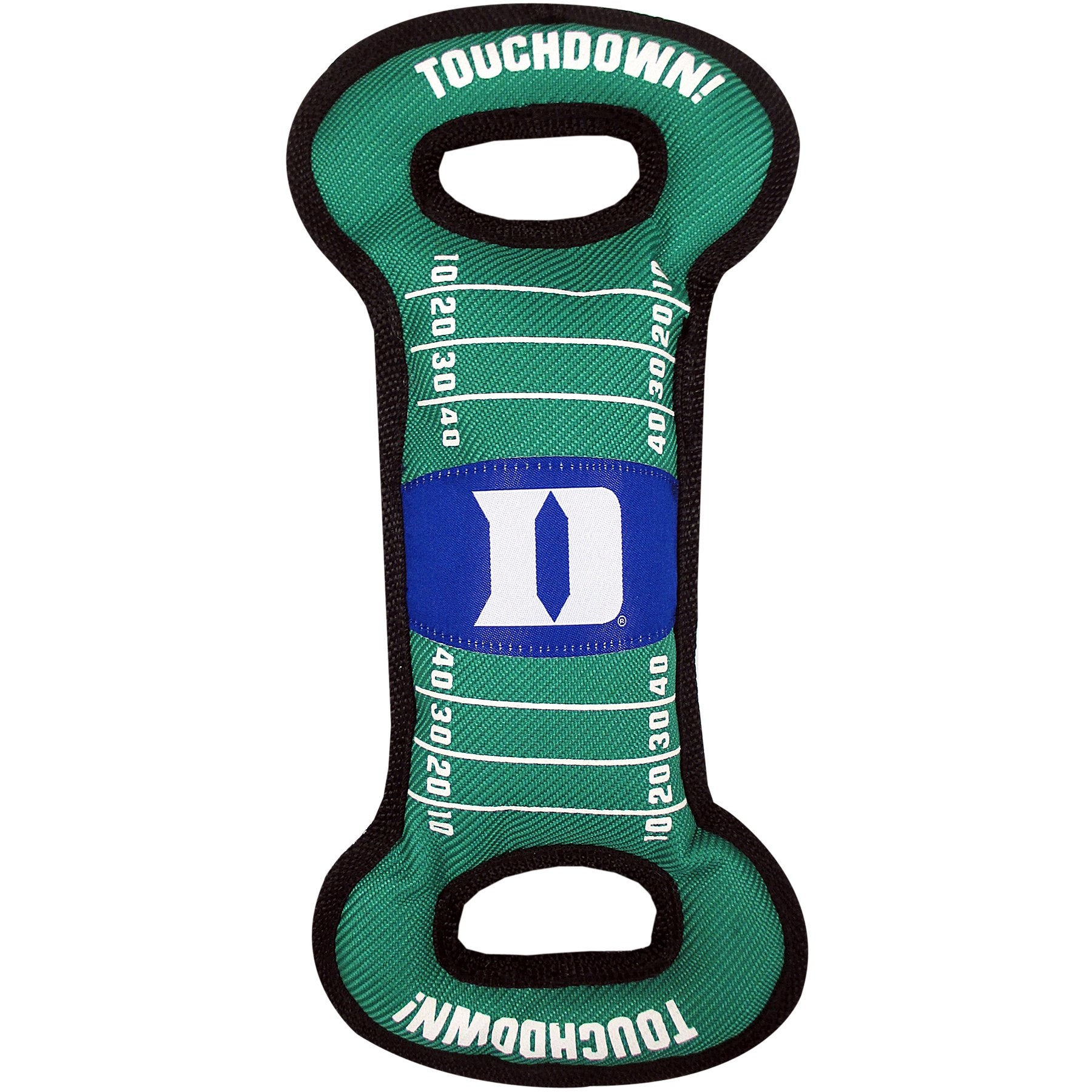 Pets First Ncaa Football Field Dog Toy With Squeaker. - Duke Blue Devils - For Tug, Toss, And Fetch. - Tough& Durable Pet Toy