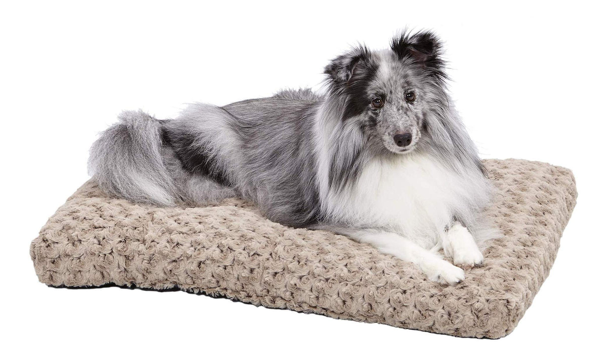 Midwest Homes For Pets Deluxe Dog Beds | Super Plush Dog & Cat Beds Ideal For Dog Crates | Machine Wash & Dryer Friendly, 1-Year