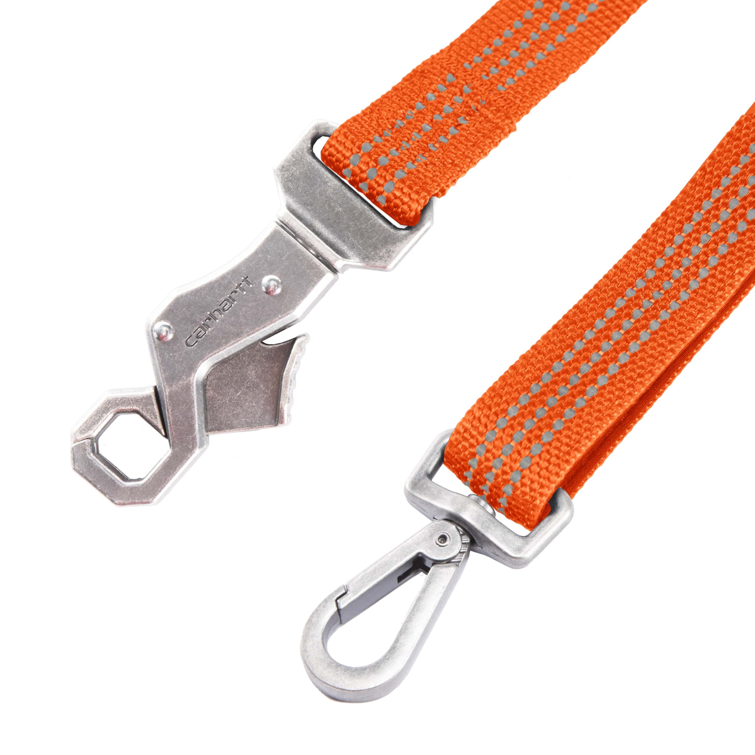 Carhartt Pet Durable Nylon Webbing Shock Absorbing Leash for Dogs, Reflective Stitching for Visibility, Hunter Orange, Large
