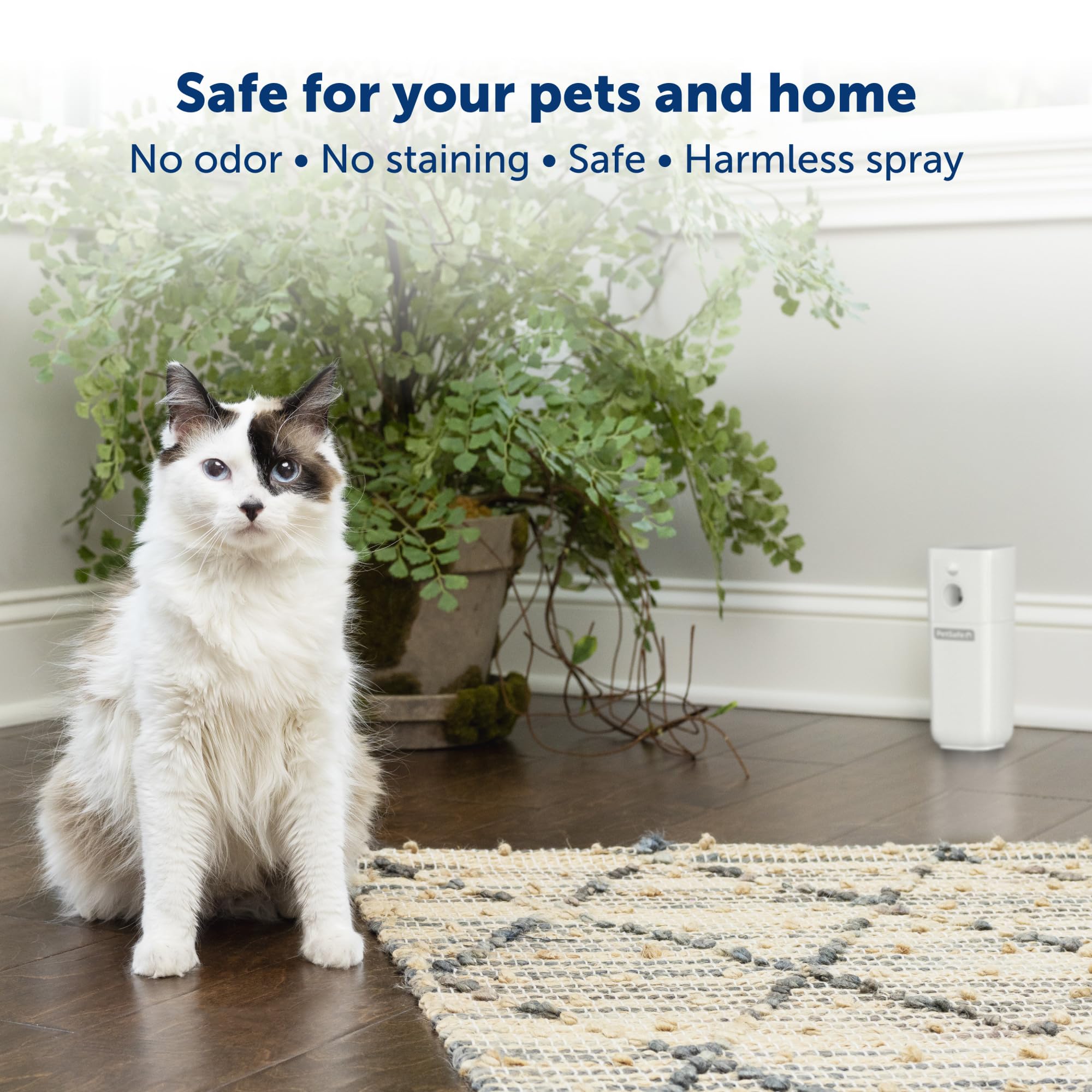 PetSafe SSSCAT Motion Activated Automatic Spray Pet Deterrent for Cats & Dogs - White, Effective Training Solution