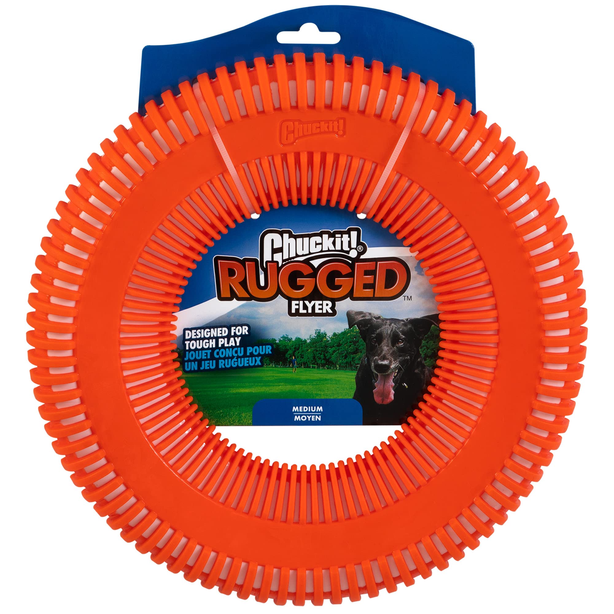 Chuckit! Rugged Flyer Dog Toy, Medium, Assorted Colors