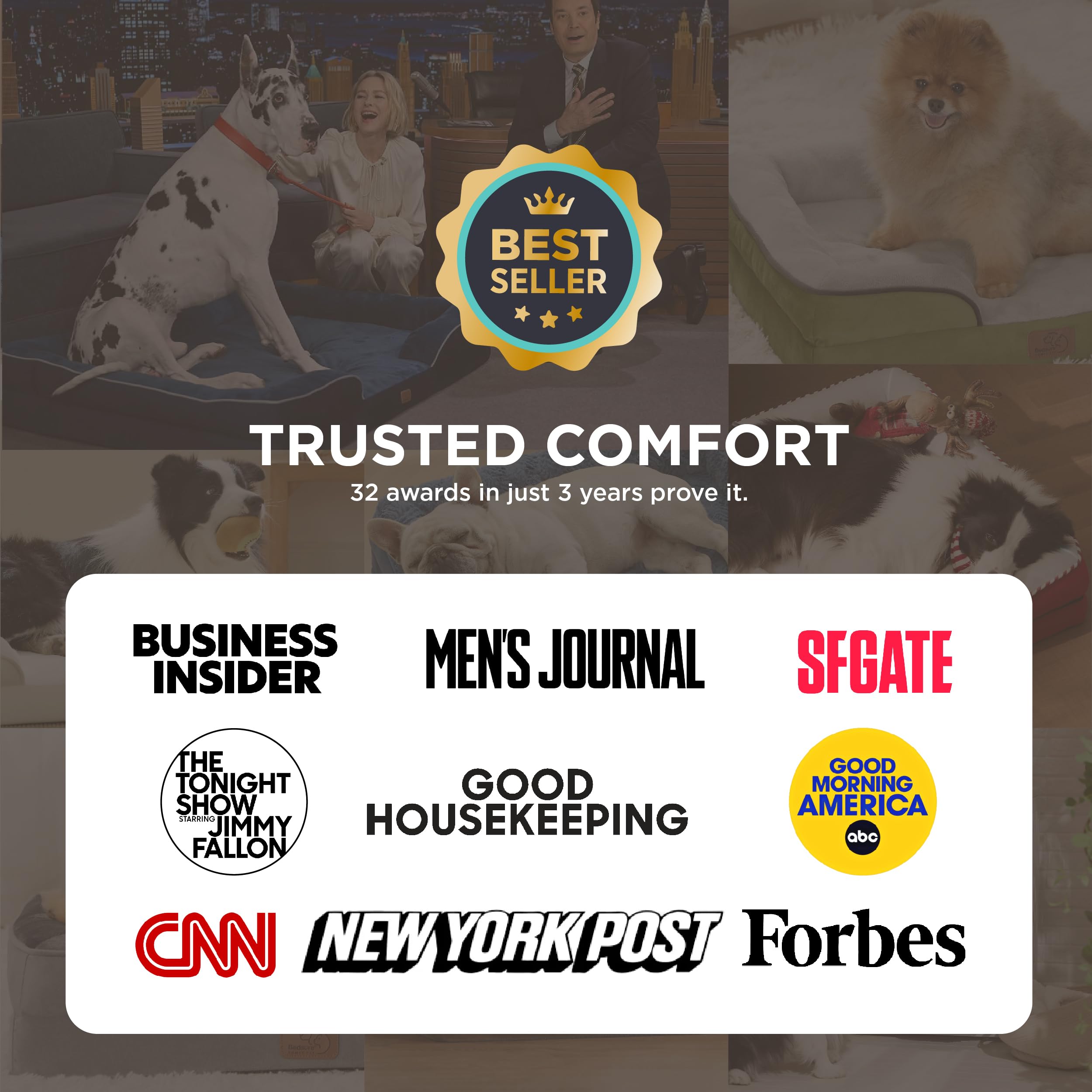 Bedsure Self Warming Orthopedic Dog Beds Large Sized Dog - Washable Large Dogs Bed Waterproof, Big Comfort Dogs Couch Sofa with