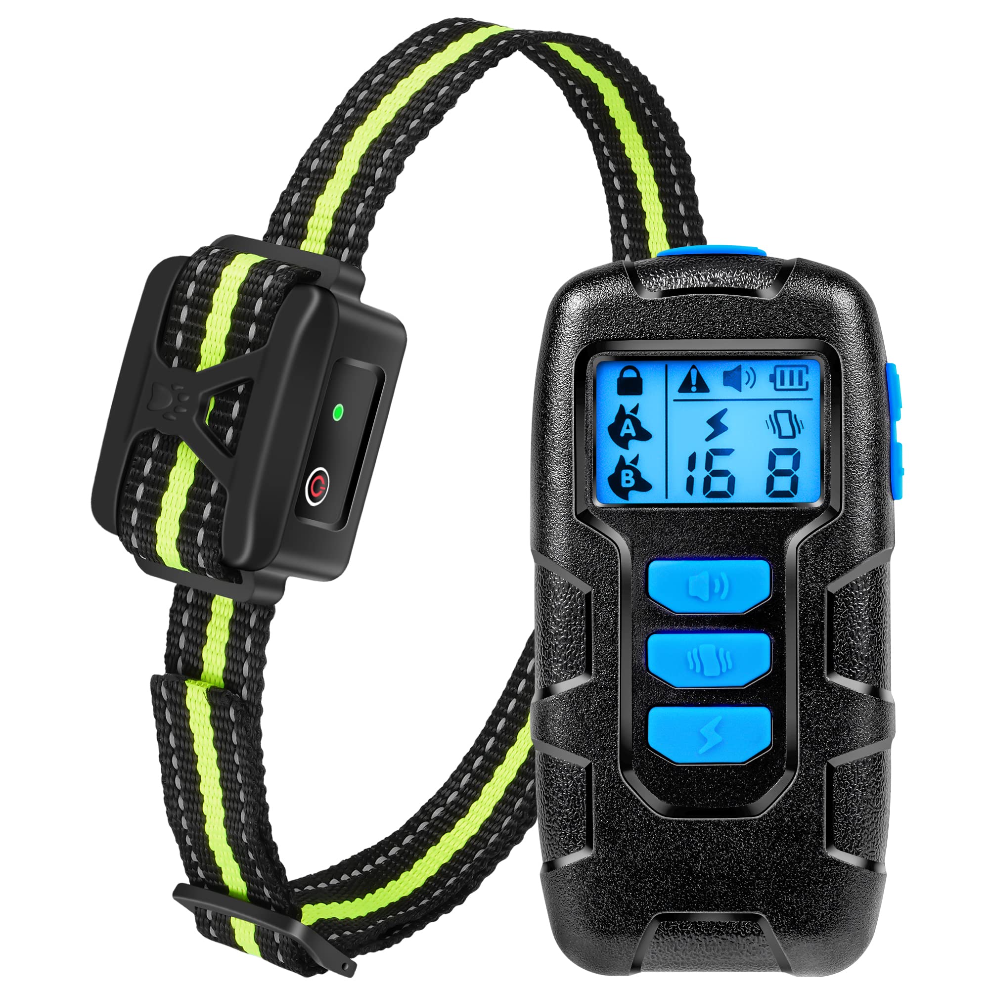 Dog Training Collar, Shock Collar With Remote For Large Medium Small Dogs, Rechargeable Electric Dog Training Collar Ip67 Waterp