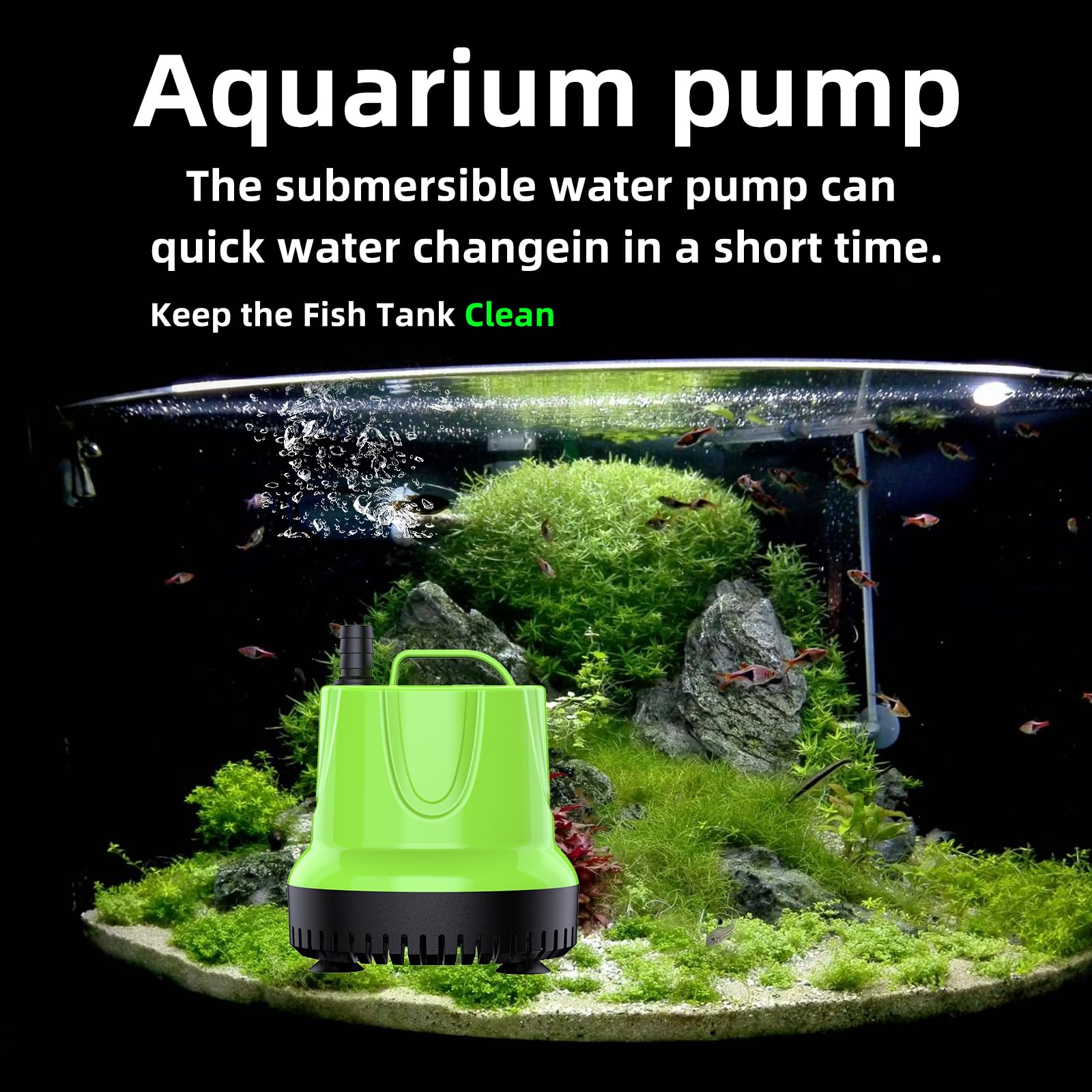 Freesea Fountain Submersible Water Pump: 660 Gph 40W Small Sump Pump For Outdoor Pond Hydroponic Statuary Waterfall Aquarium Fish Tank
