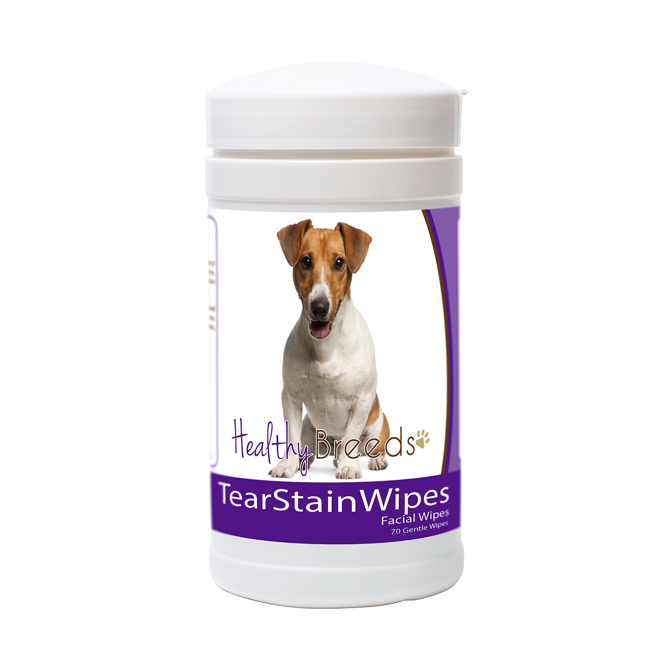 Healthy Breeds Jack Russell Terrier Tear Stain Wipes 70 Count