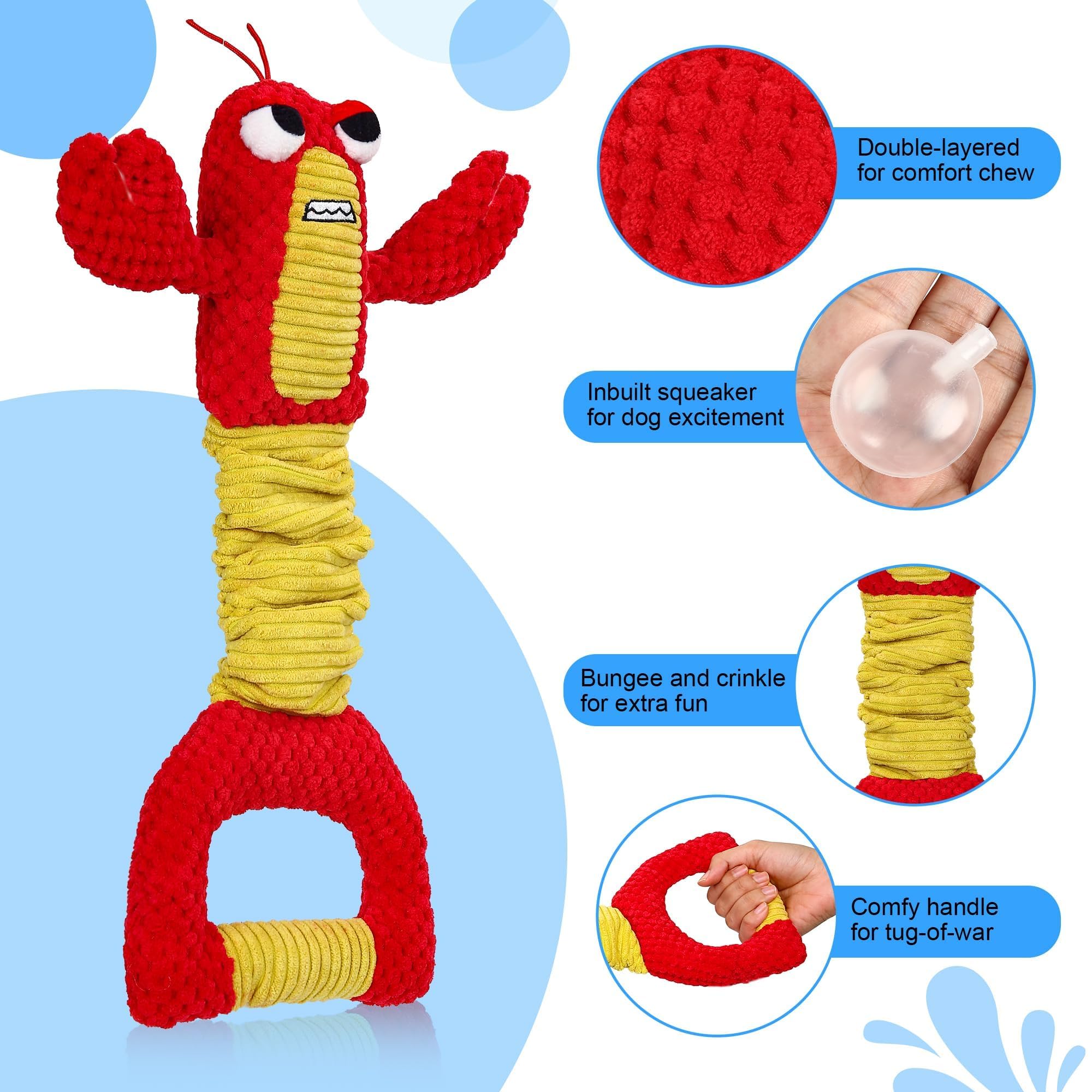 Iokheira Dog Toys For Aggressive Chewers-Dog Toys For Large Dogs, Tough Durable Indestructible Dog Toys, Big Dog Chew Toys And L