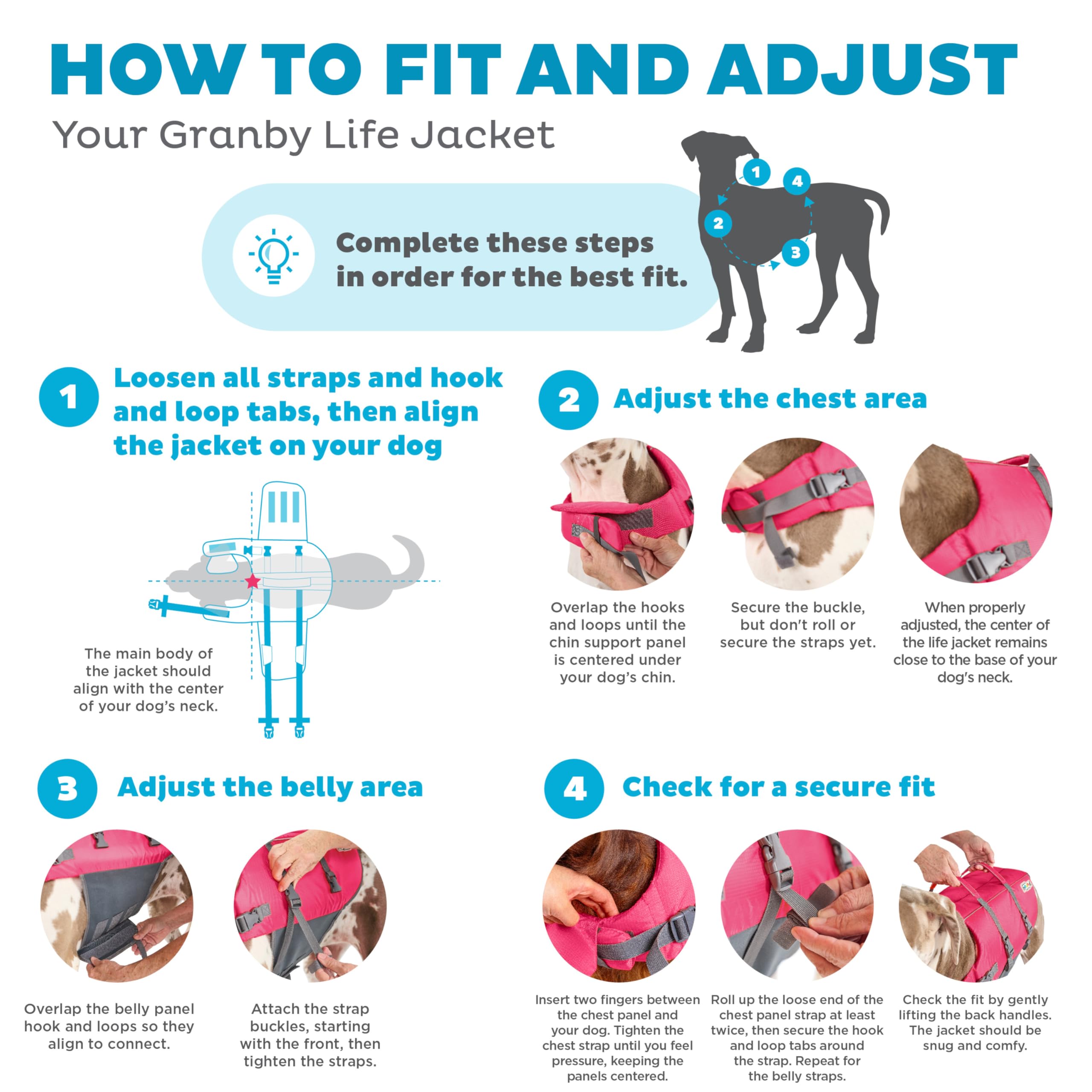 Outward Hound Granby Splash Dog Life Jacket, High-Buoyancy Dog Life Vest For Swimming, Boating, And Water Safety, Xs, Pink