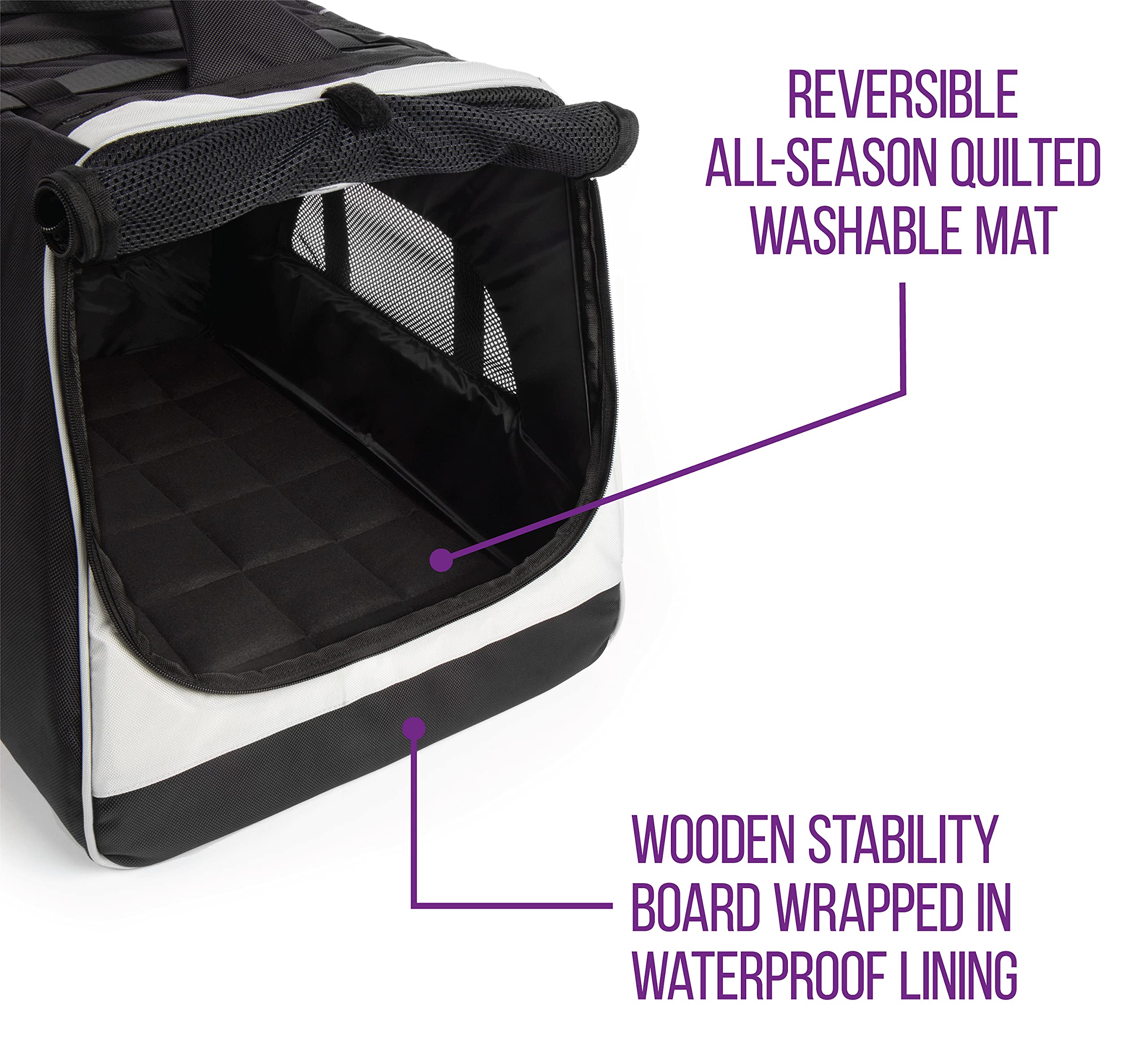 Sherpa Forma Frame Crash-Tested Travel Pet Carrier - Black, Extra Large