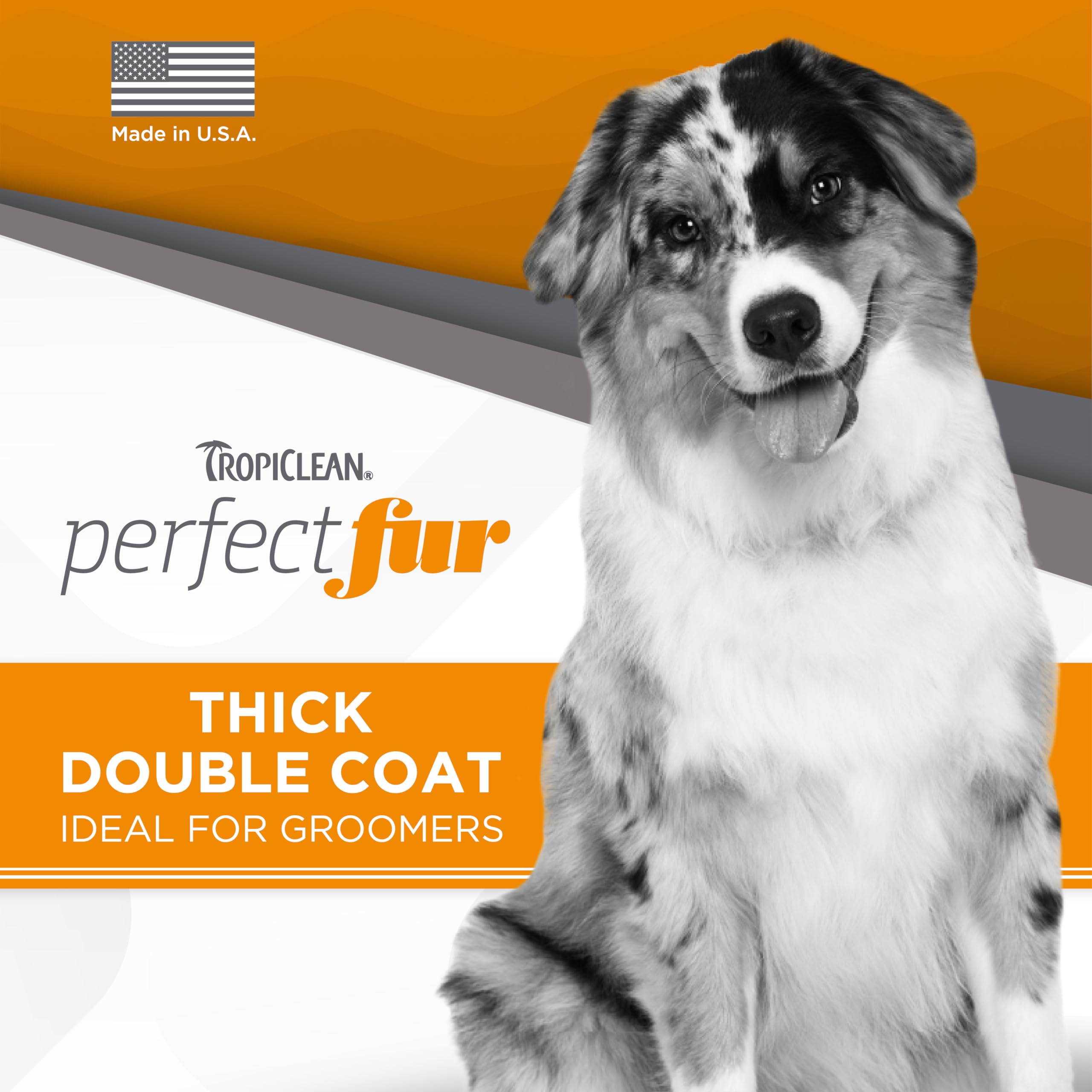 Tropiclean Perfectfur Shedding Control Dog Shampoo For Thick Double Coats| 5:1 Concentrated Groomer Gallon| Made In The Usa| 1 G
