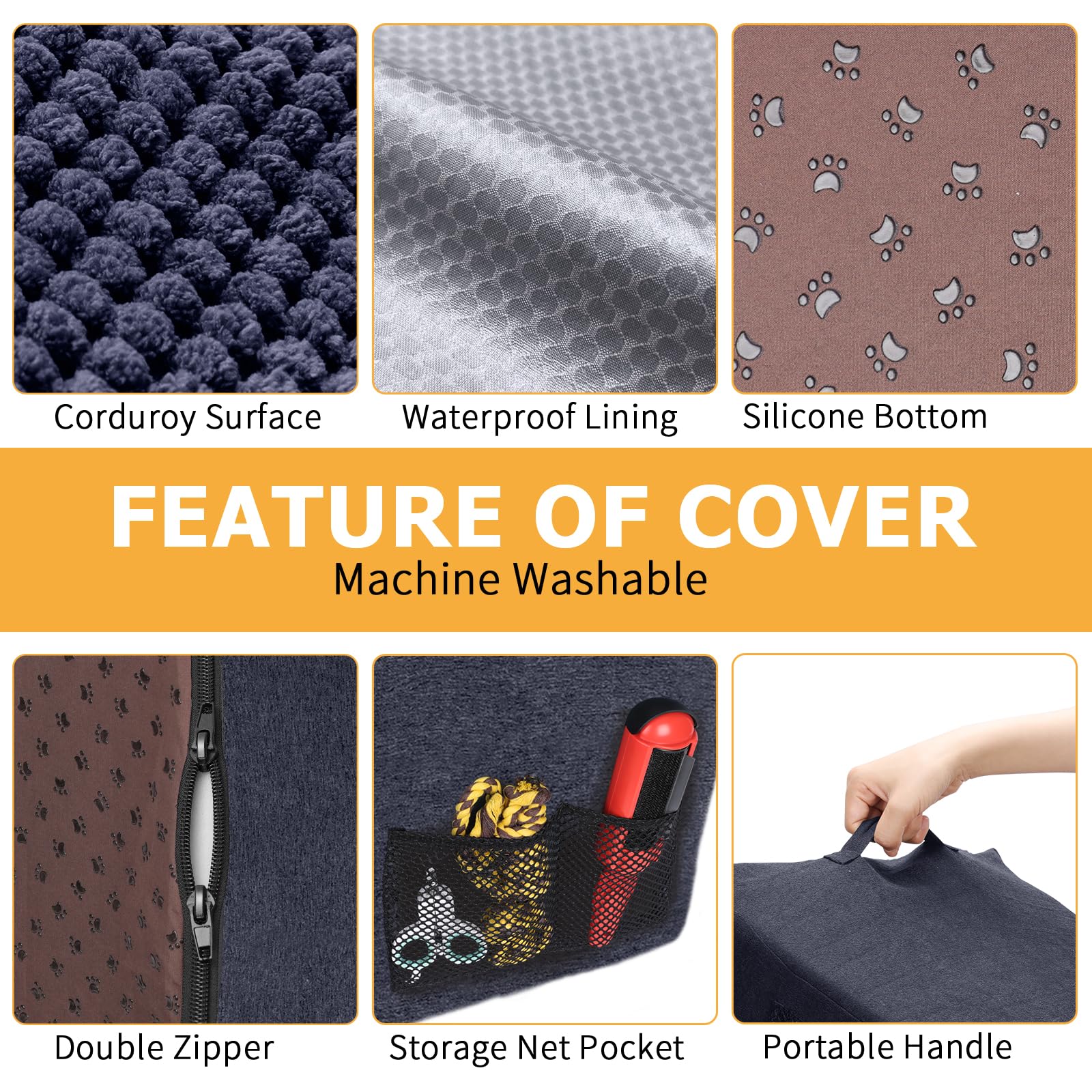 Topmart 3 Tiers Foam Dog Ramps/Steps,Non-Slip Dog Steps,Extra Wide Deep Dog Stairs,High Density Foam Pet Stairs/Ladder,Best For Older Dogs,Cats,Small Pets,With Pet Hair Remover Roller,Blue