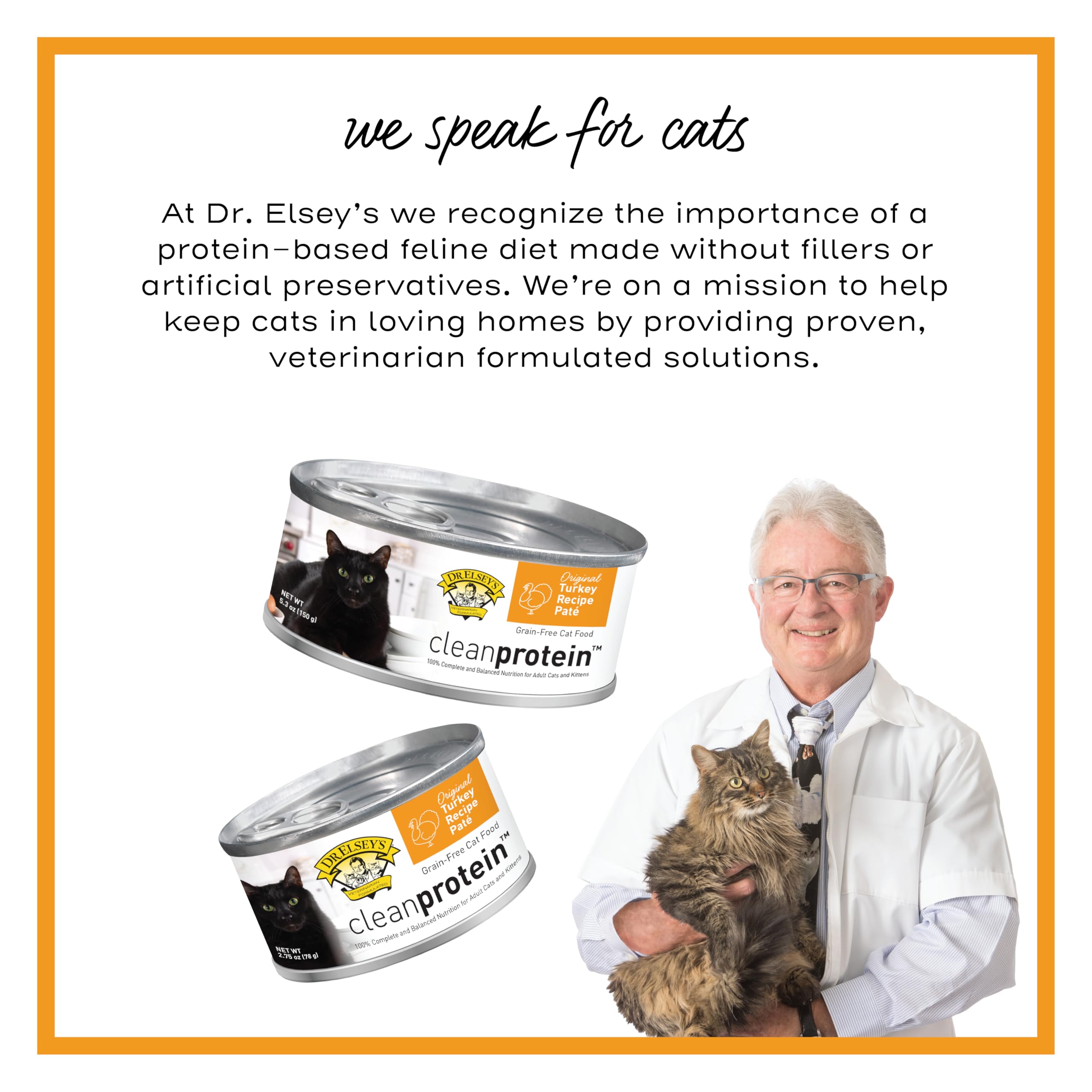 Dr. Elseys cleanprotein Original Turkey Recipe Wet Cat Food, 2.75 oz Can (Pack of 24)