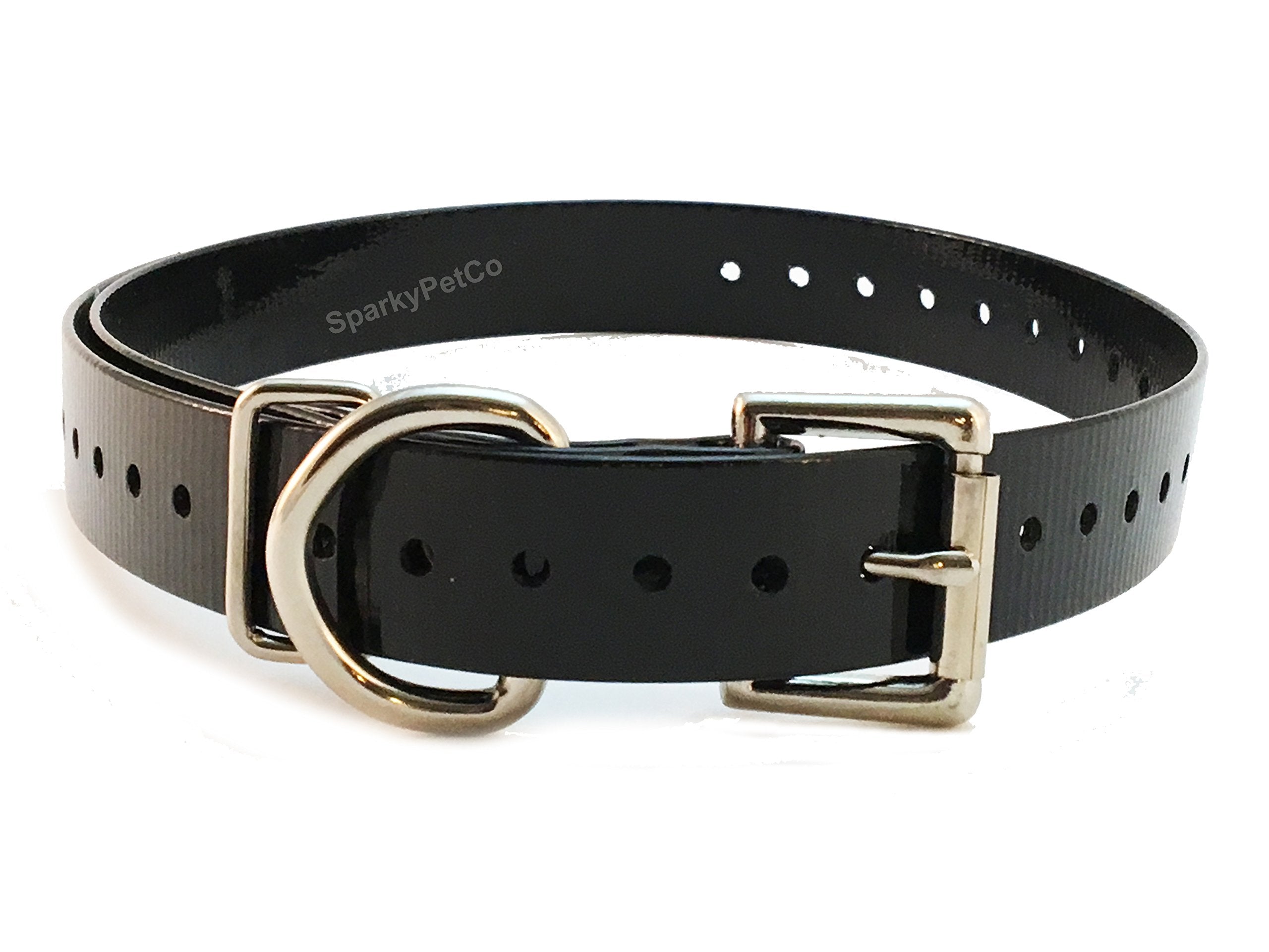 Sparky Pet Co High-Flex 3/4'' Roller Buckle Replacement Collars (Black)