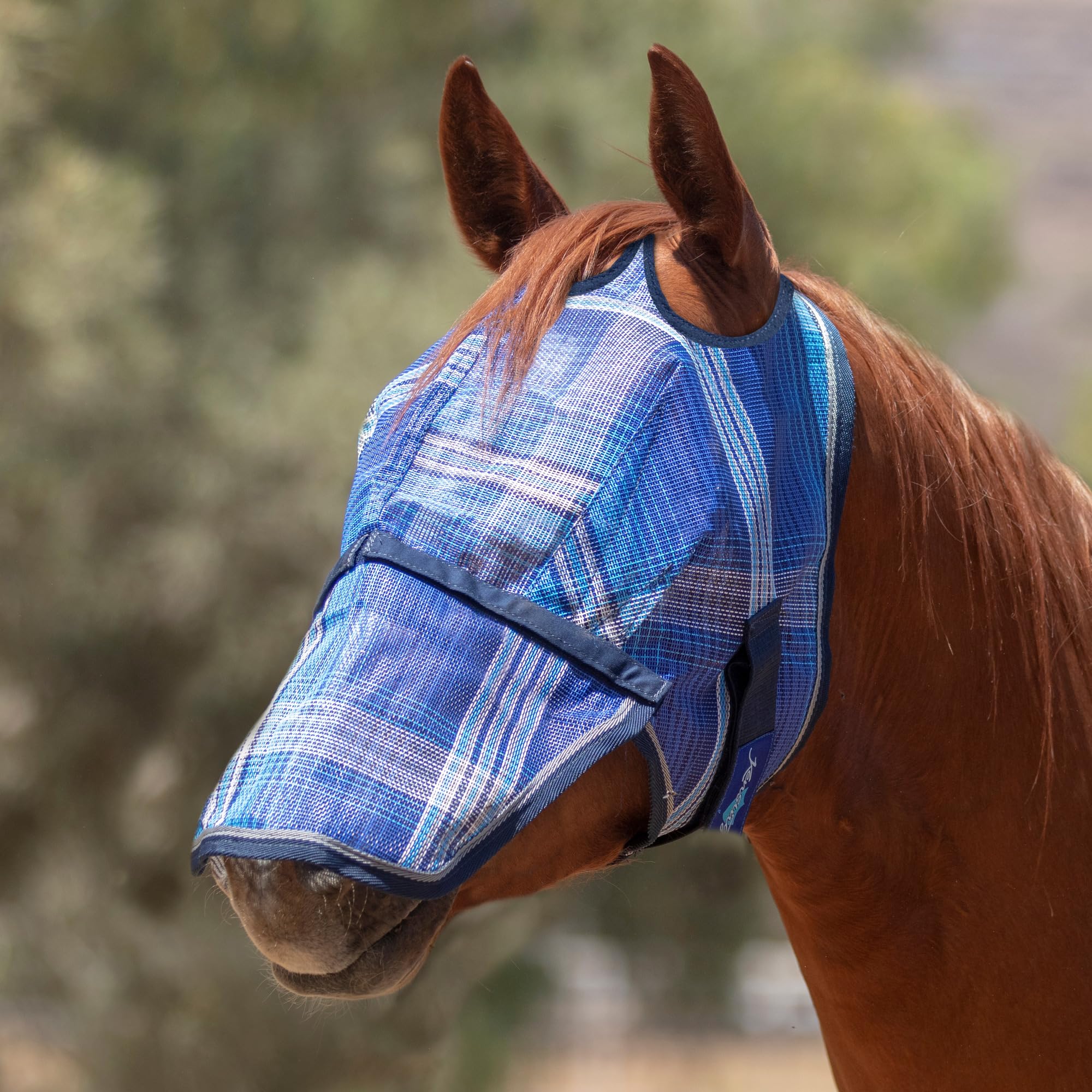 Kensington Fly Mask w/Web & Nose Size: X.Large Color: 181-Kentucky Blue