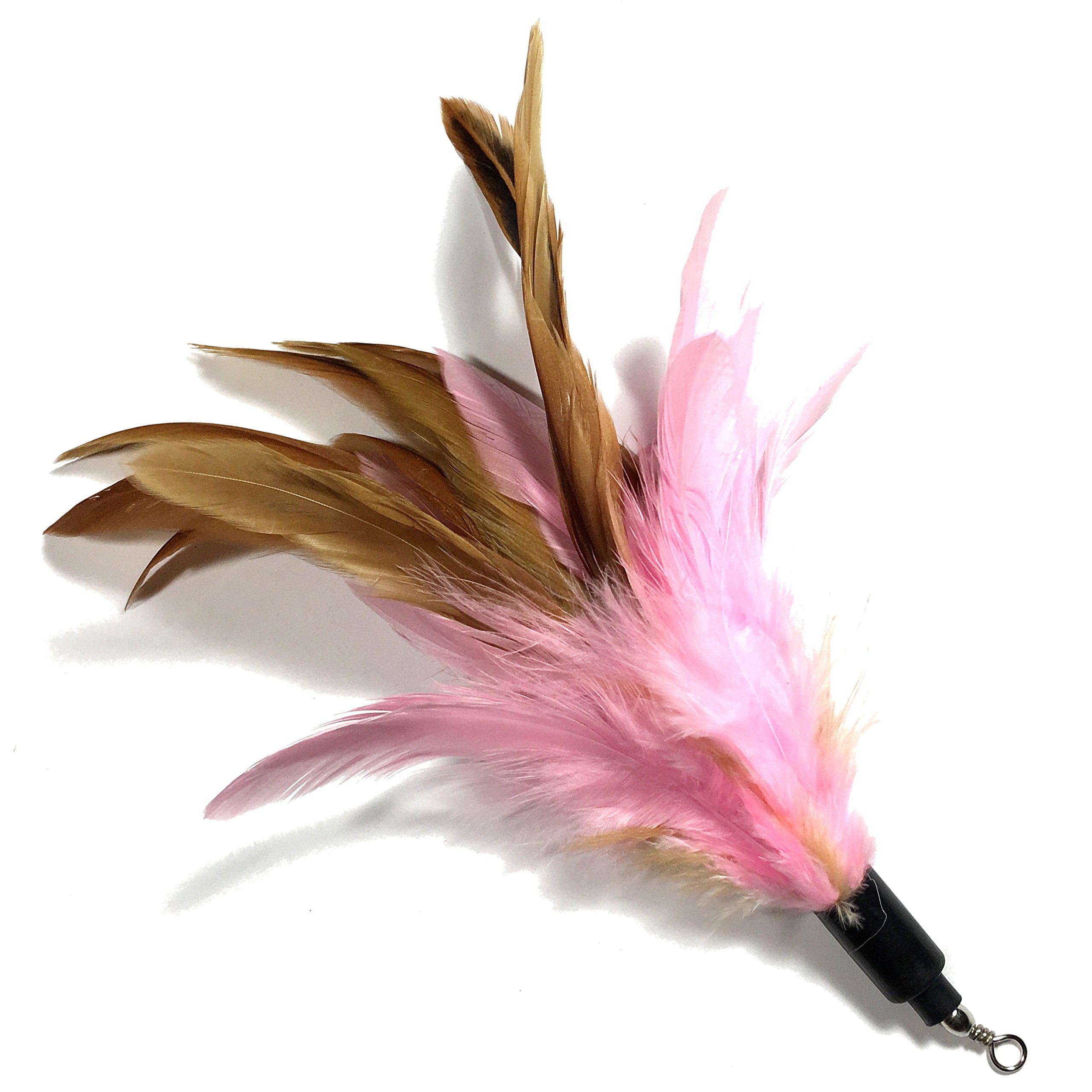 Pet Fit For Life 7 Piece - Plus Bonus - Replacement Feathers And Soft Furry For Interactive Cat And Kitten Toy Wands