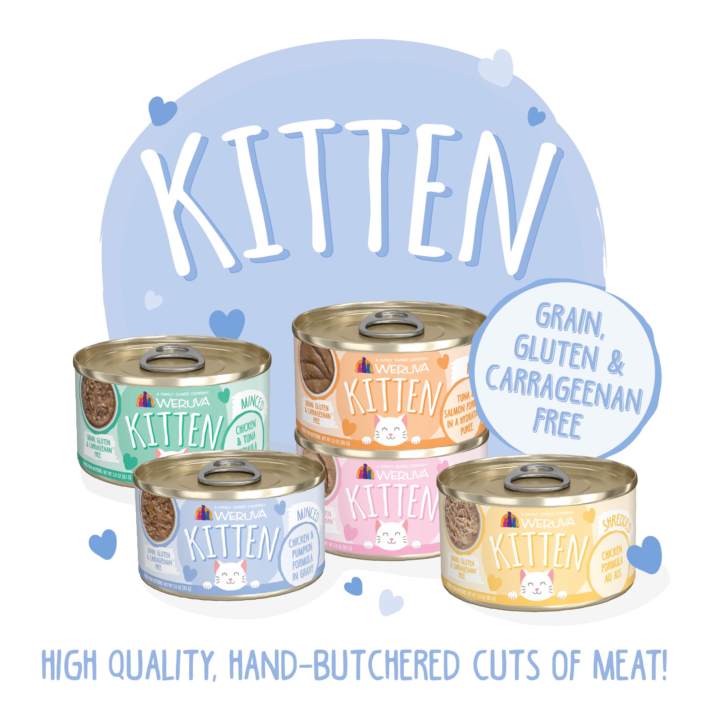 Weruva Kitten, Chicken & Pumpkin Formula in Gravy, 3oz Can (Pack of 12)