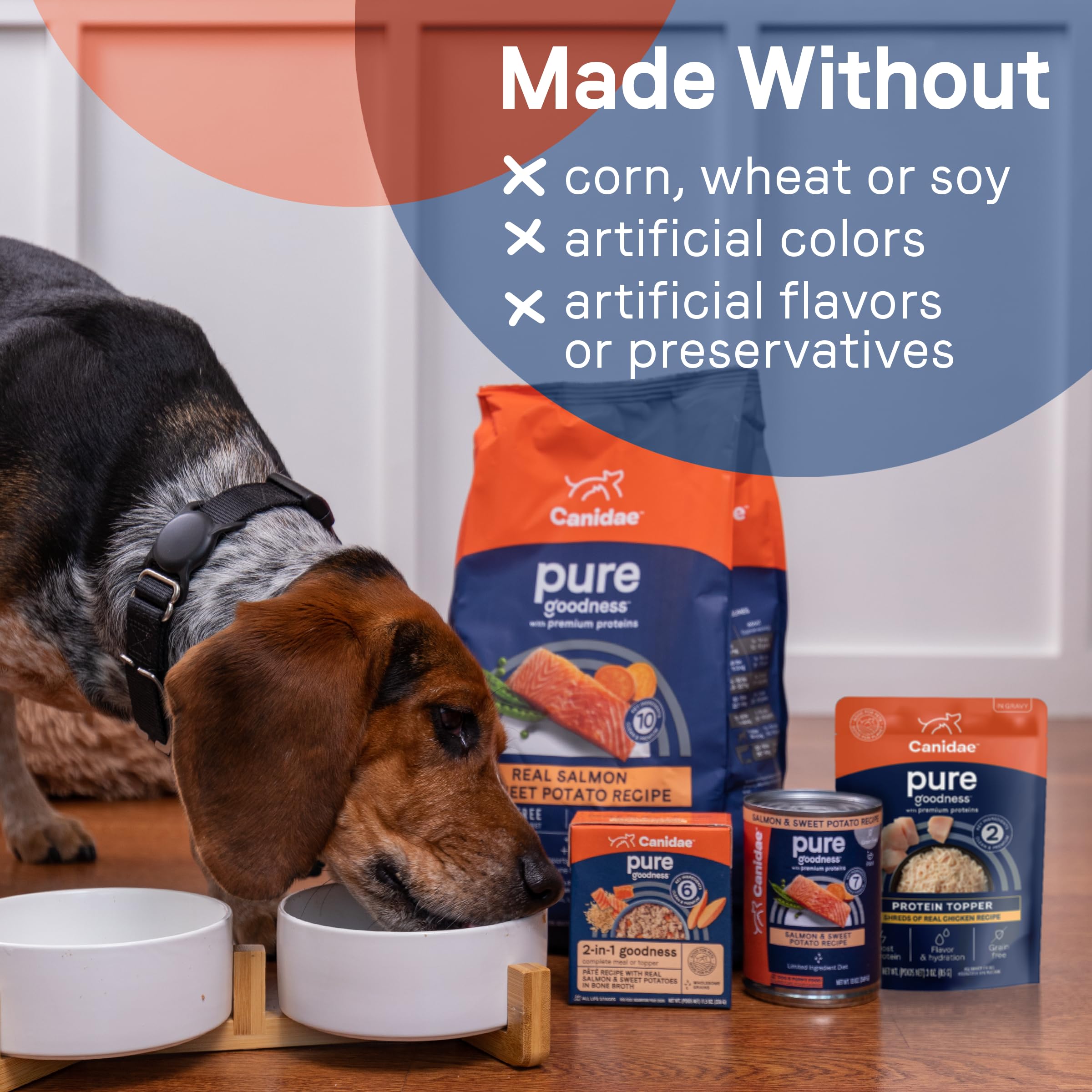 CANIDAE Pure Protein Topper Wet Dog Food, Chunks of Real Tuna in Gravy Recipe, 3 oz. (Case of 12)