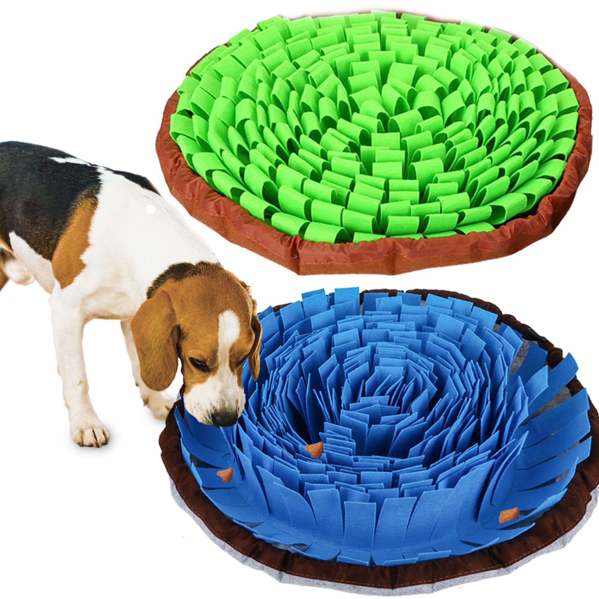 Didibirdi 2 Pce Snuffle Mat For Dogs, Adjustable Size Encourages Natural Foraging Skills For Cat And Rabbit Or Other Pet