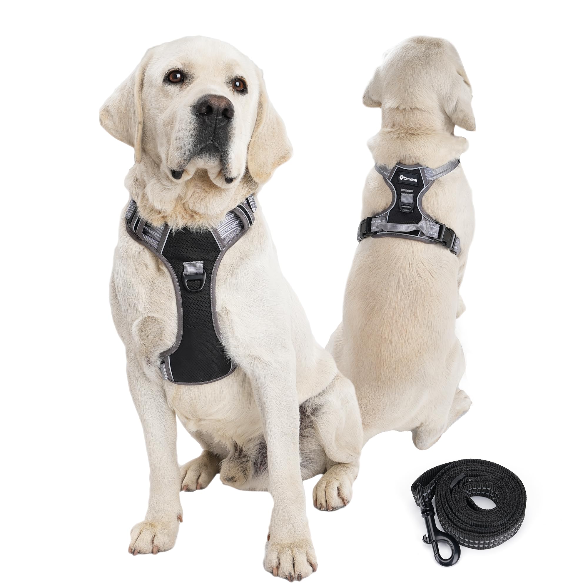 Dog Harness For Small Medium Dogs, Breathable No-Pull Reflective Dog Vest Harness With Handle, Easy Walk Dog Harness For Puppy T