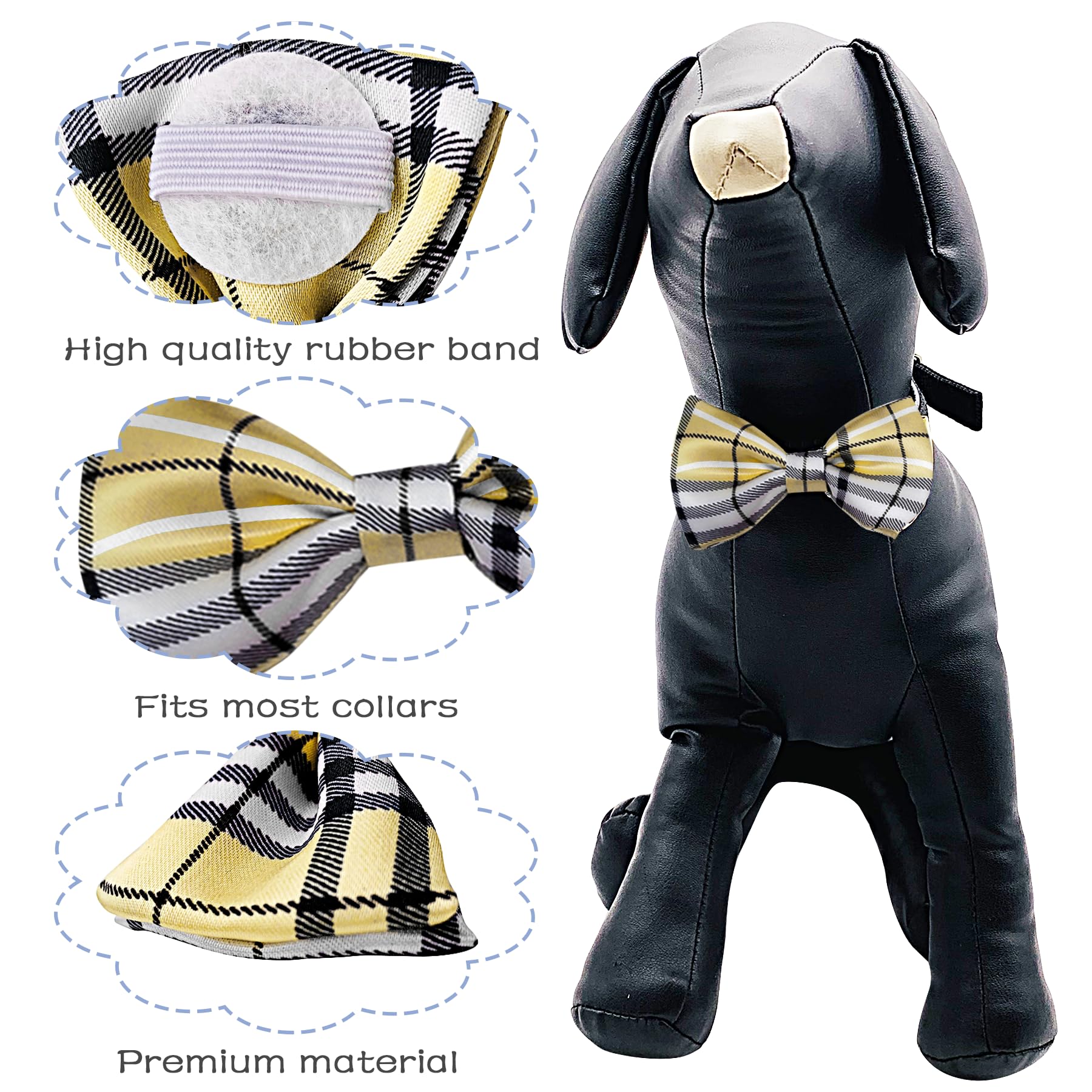 Pet Show Pet Small Dogs Collar Embellishment Attachment Bow Ties Puppies Cats Collar Charms Accessories Slides Bowties For Birth