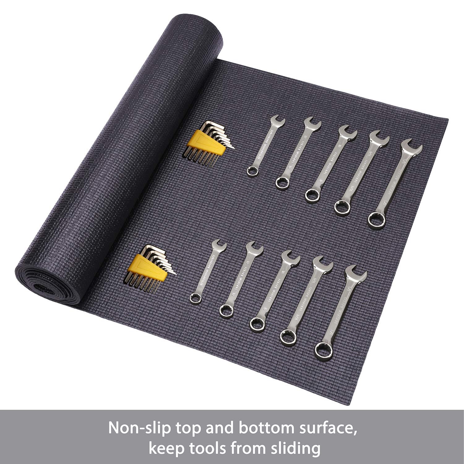 Casoman Professional Tool Box Liner And Drawer Liner,Easy Cut Non-Slip Foam Rubber Toolbox Drawer Liner Mat - Adjustable Thick C