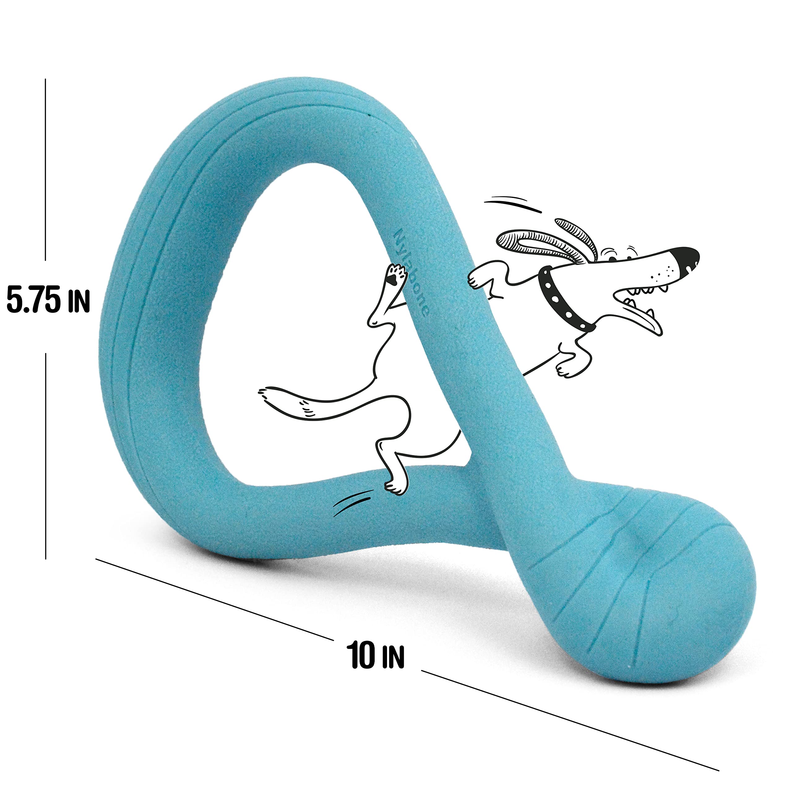 Nylabone Tuug Interactive Dog Toy for Dog Enrichment - Firm Yet Flexible Dog Tug Toy for Creative Play & Dog Exercise - Play Toy