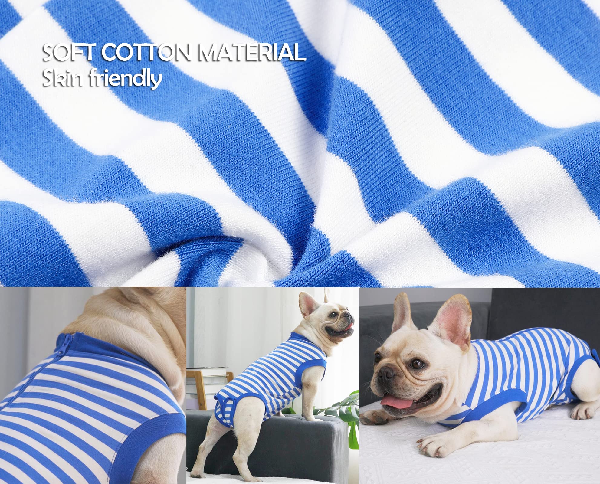 Sychien Dog Recovery Suit Surgery Shirt For Large Female Male,Blue Xxl