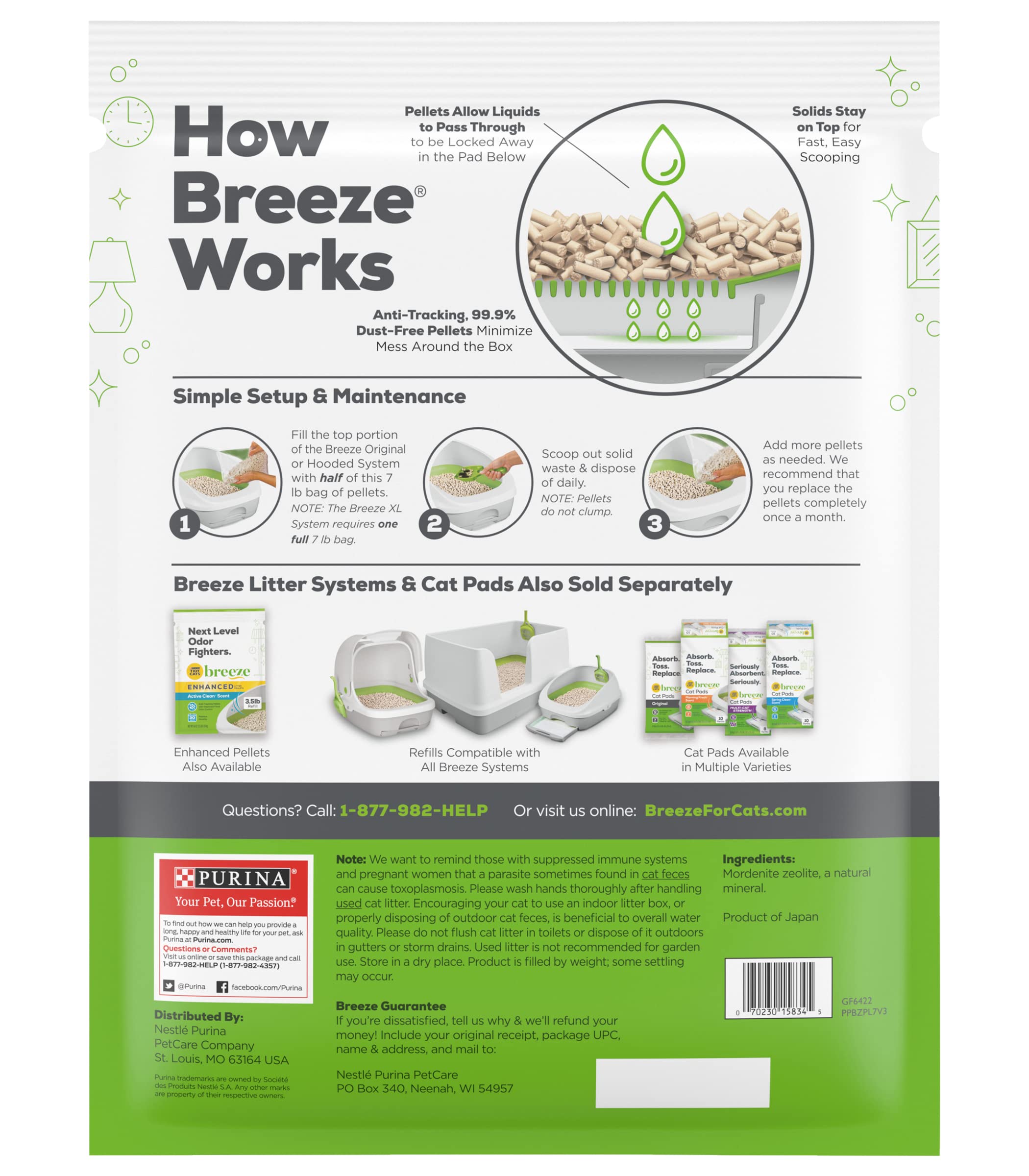 Tidy Cats Breeze Pellets - 7 Lbs Xl Bag 1-Pack