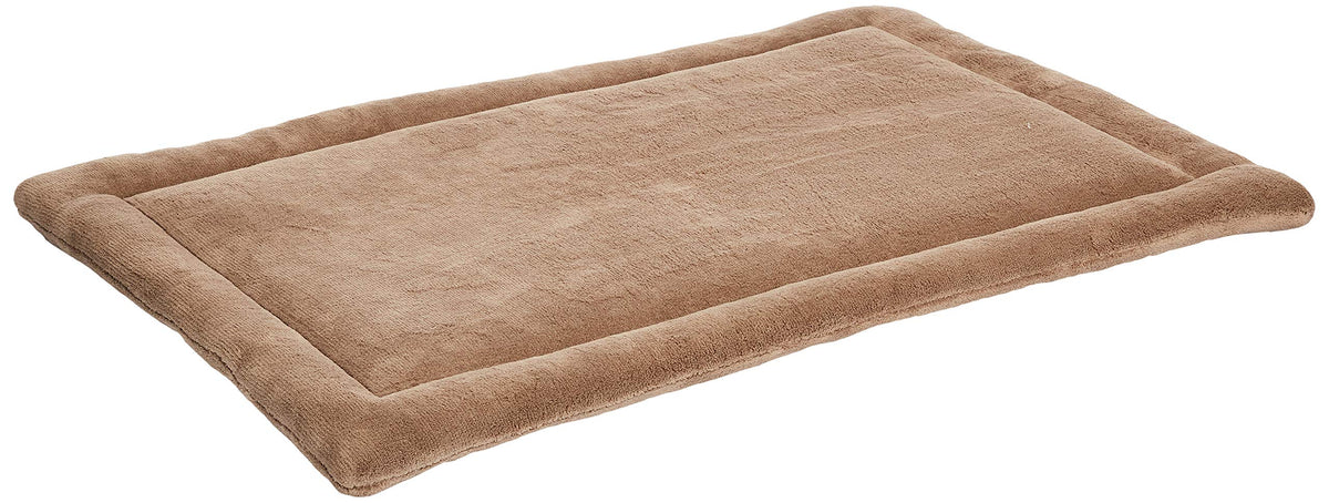 Midwest Homes For Pets Deluxe Micro Terry Pet Bed, Dog Bed  Crate Mat, Taupe