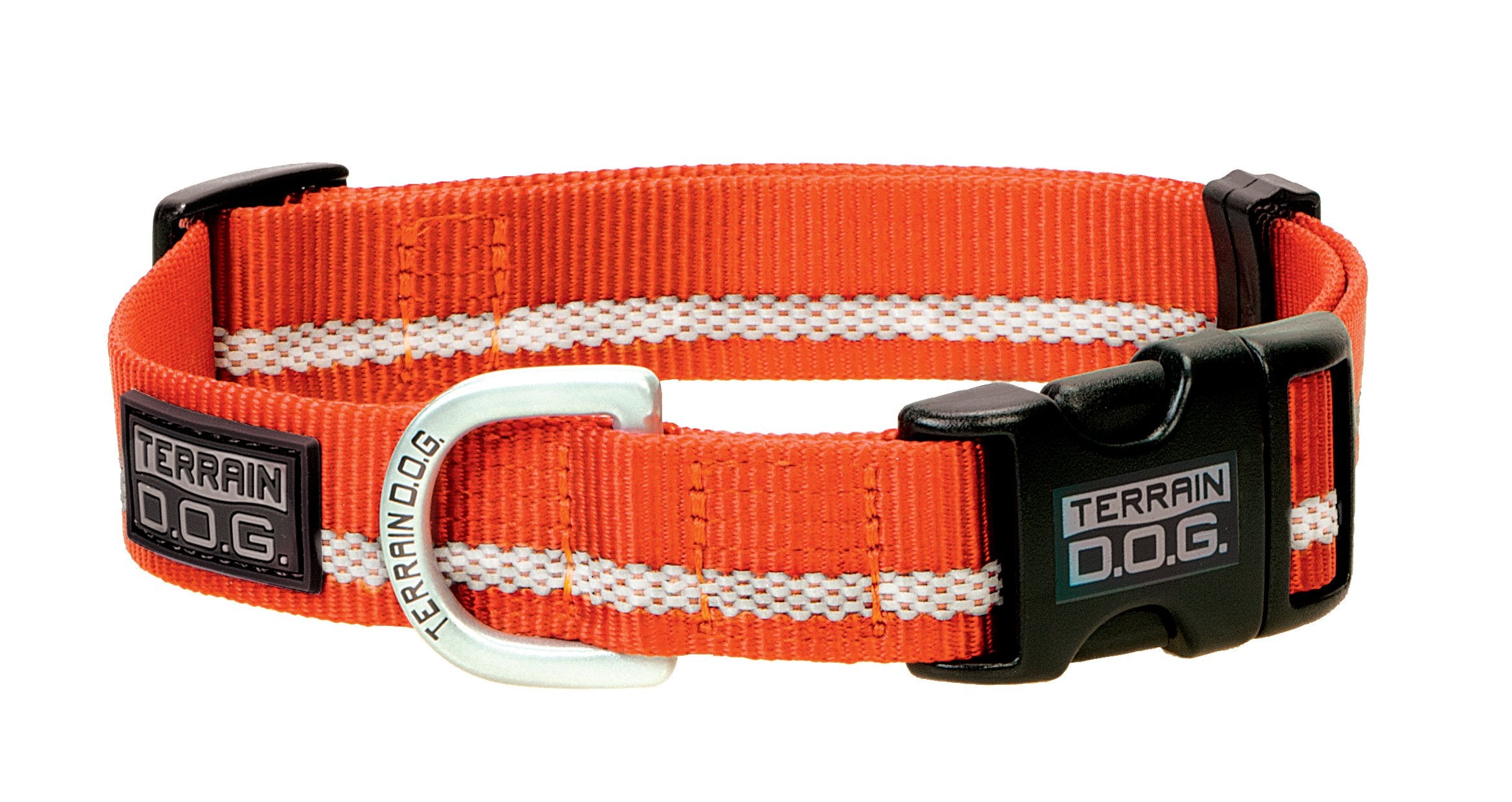 Terrain D.O.G. Reflective Snap-N-Go Collar, Orange, Large, 17-25 Inches, 1-Inch Width