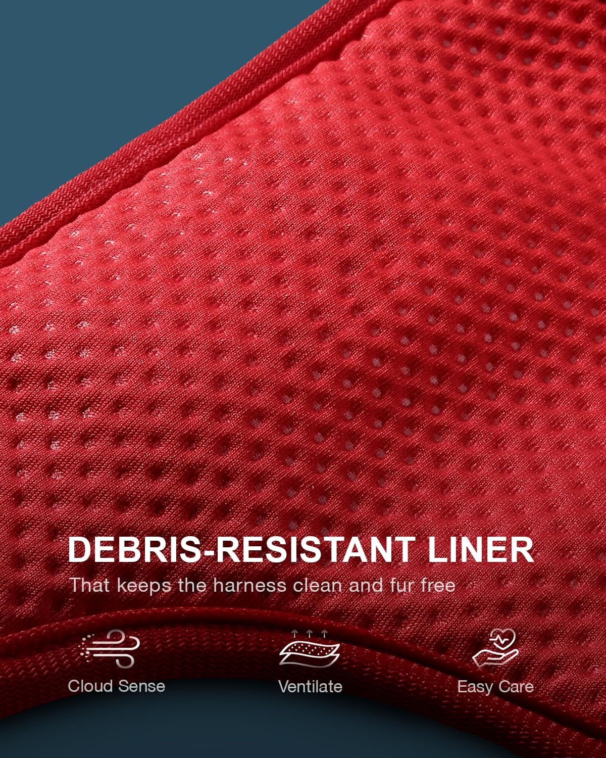 FAYOGOO Service Dog Harness for Medium Dog - Mesh Breathable Dog Harness Escape Proof with Handle - No Pull Military Service Dog