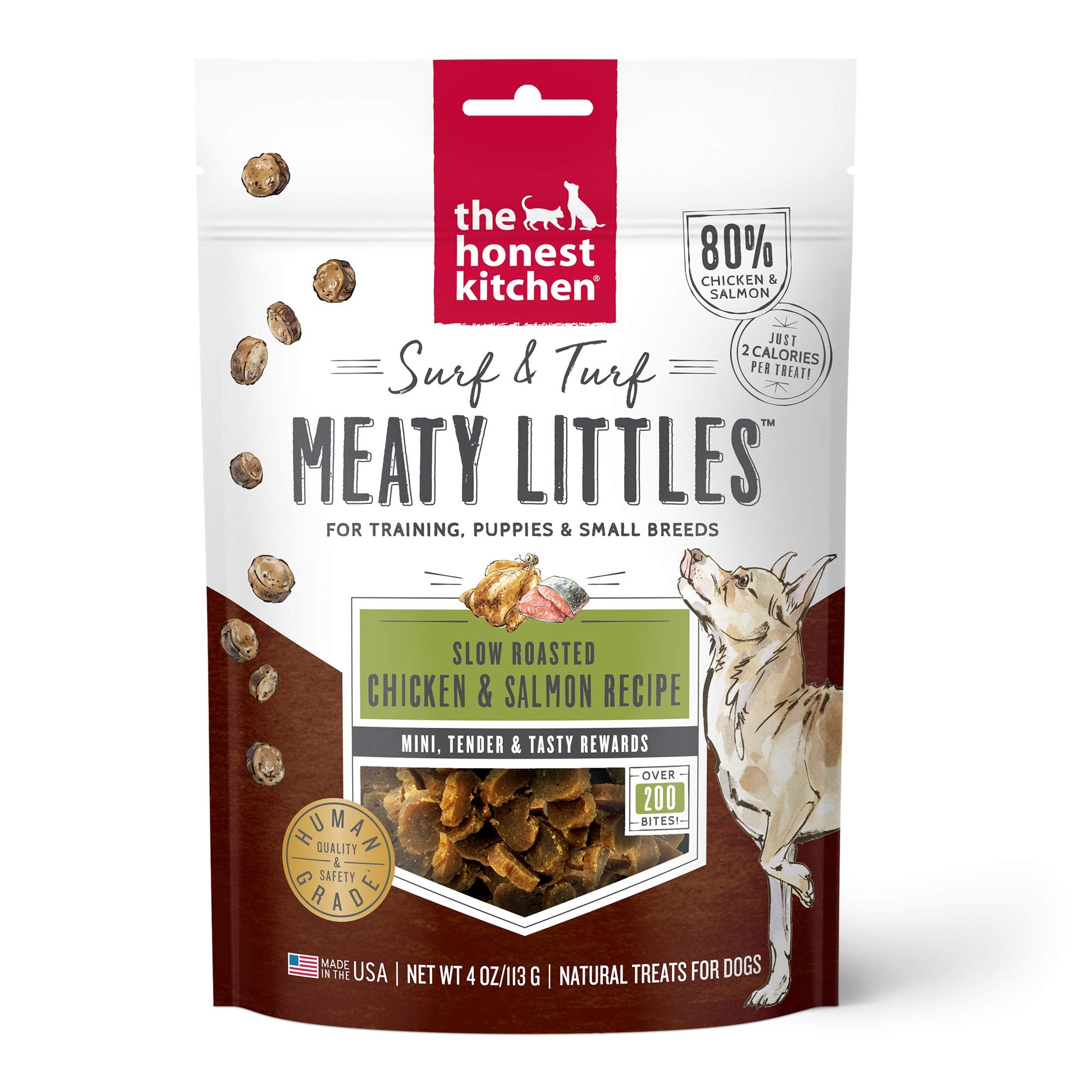 Honest Kitchen Dog Surf and Turf Meaty Lils Chicken 4oz.